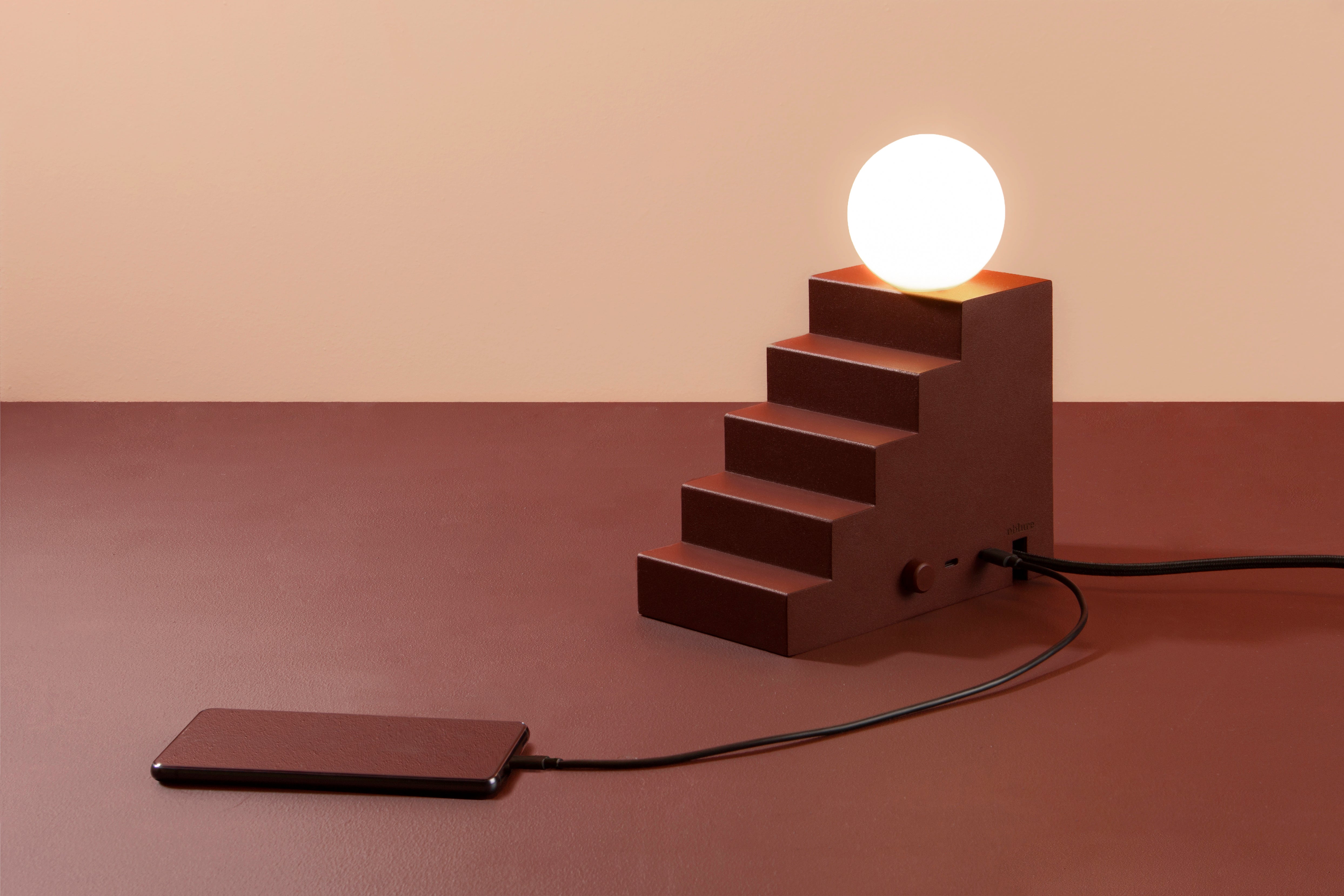 STAIR table lamp red