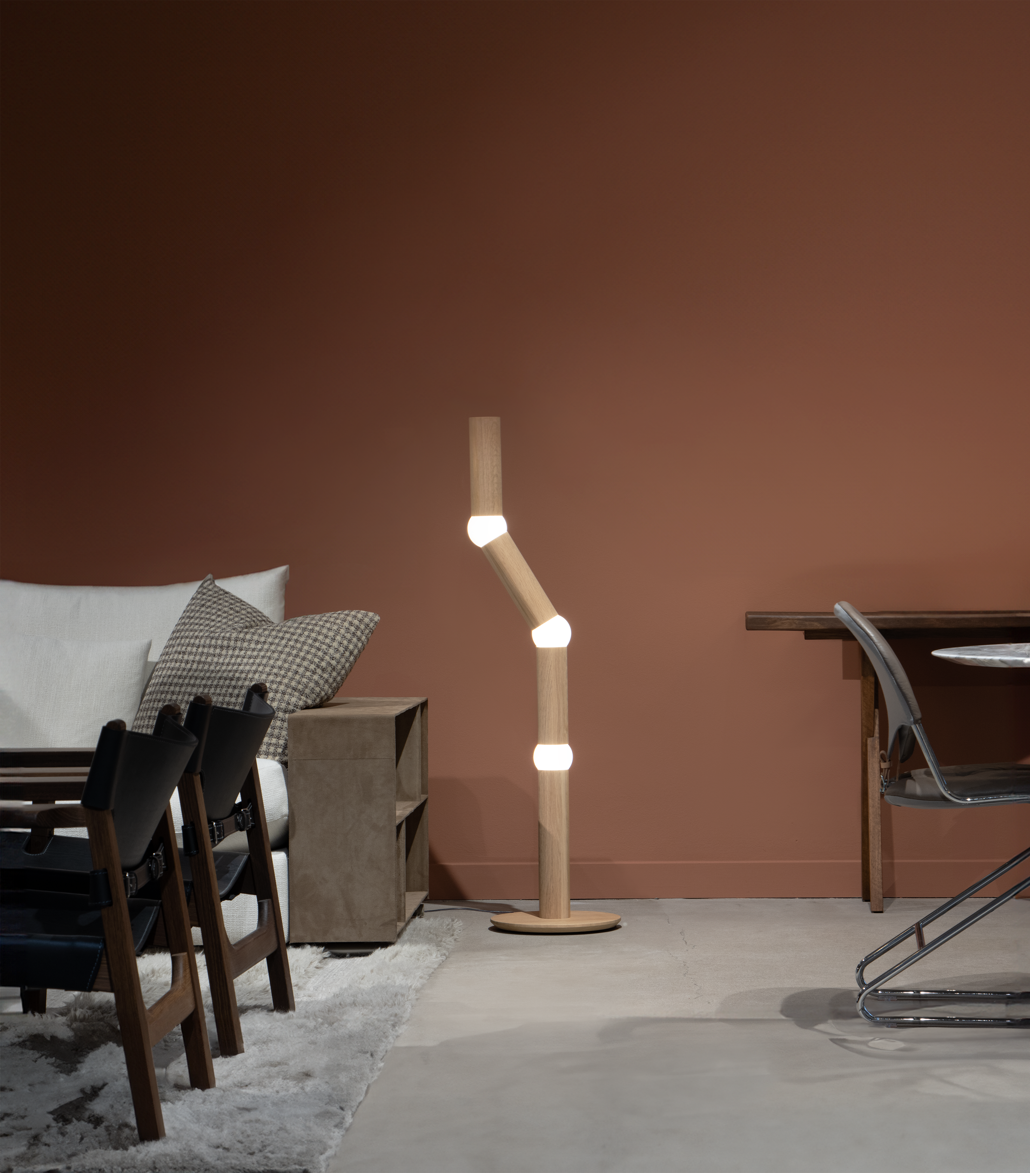 Stojaca lampa LIGHTBONE dubová