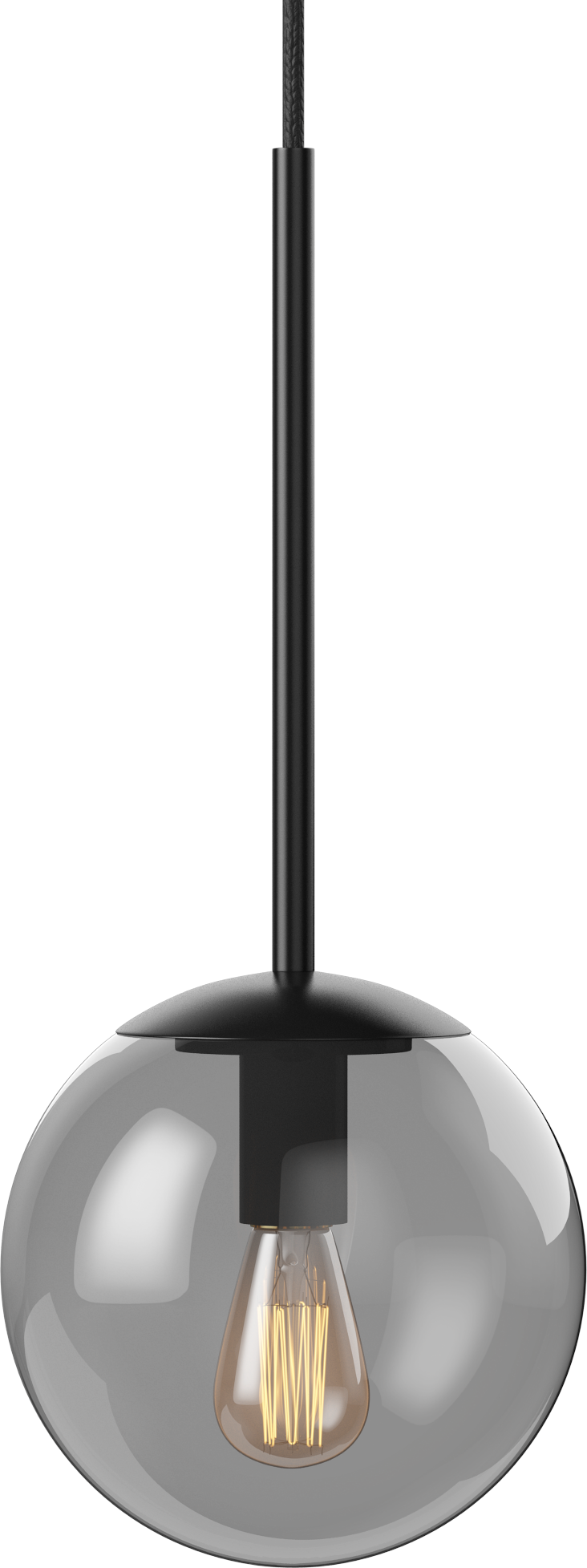 Závesná lampa ORB čierna