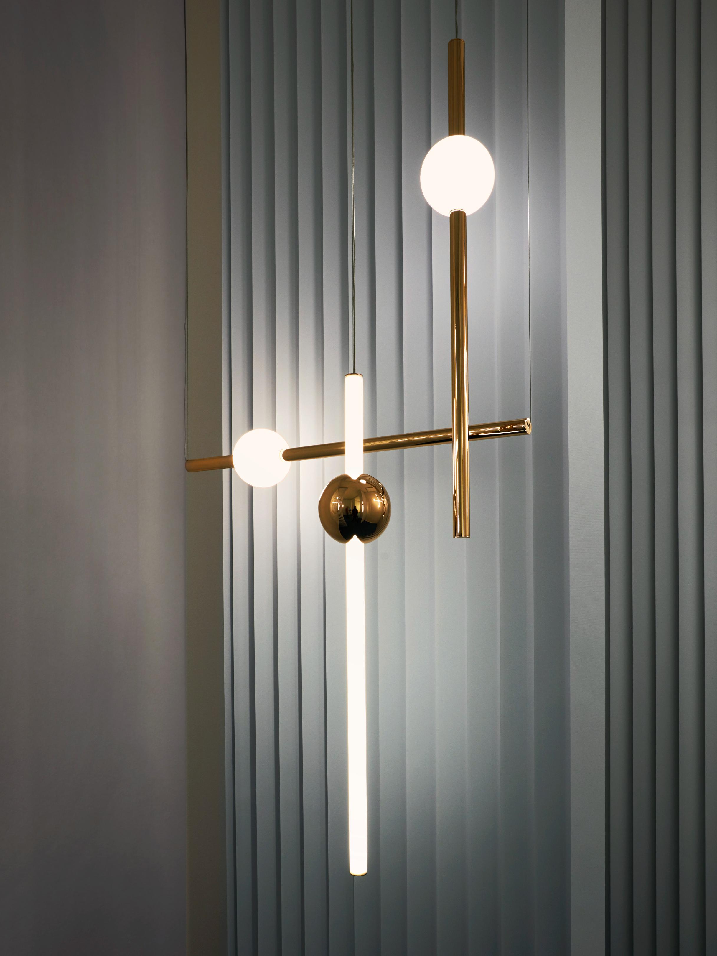 Lampa visiacá ORION GLOBE leštený gunmetal