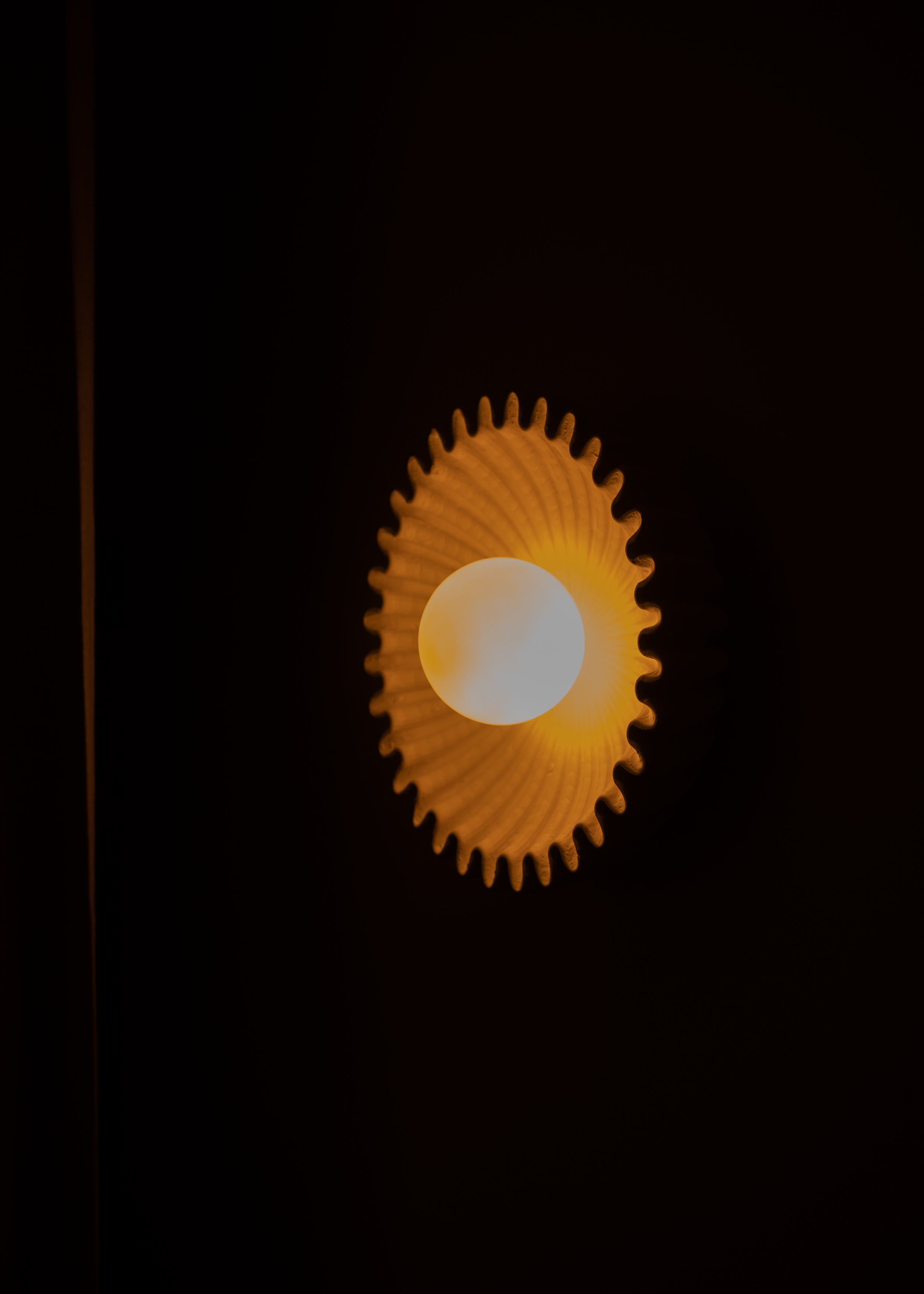 Ceramic Wall Lamp OSTRO Ecru