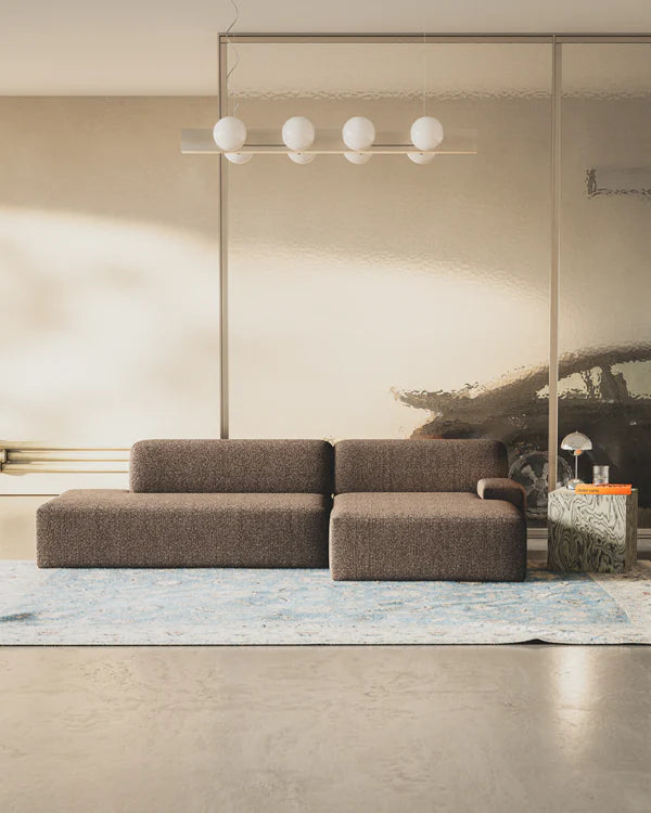 UMI Modular Sofa - Right Open Element in Brown