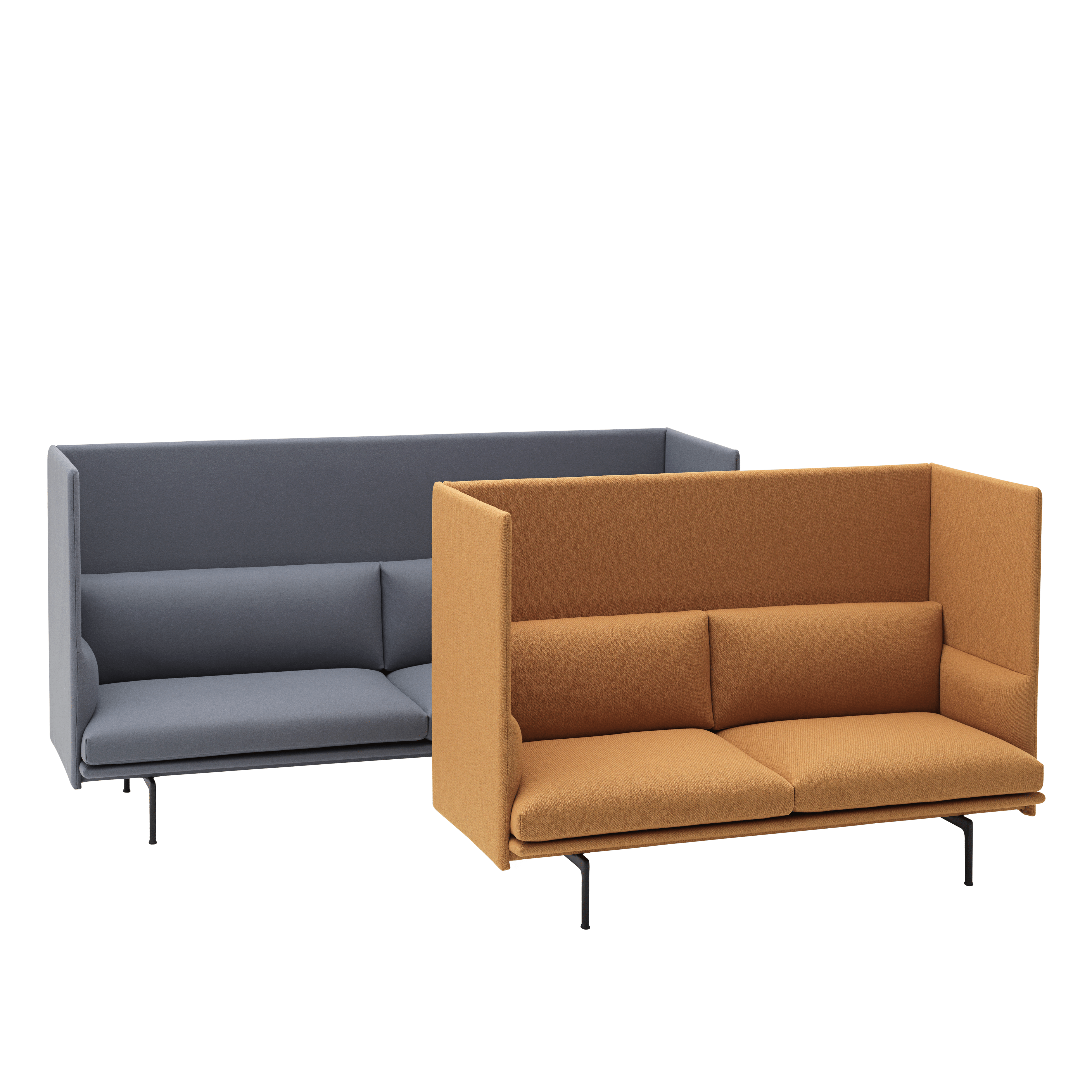 Sofa pre 2 osoby OUTLINE HIGHBACK čalúnená
