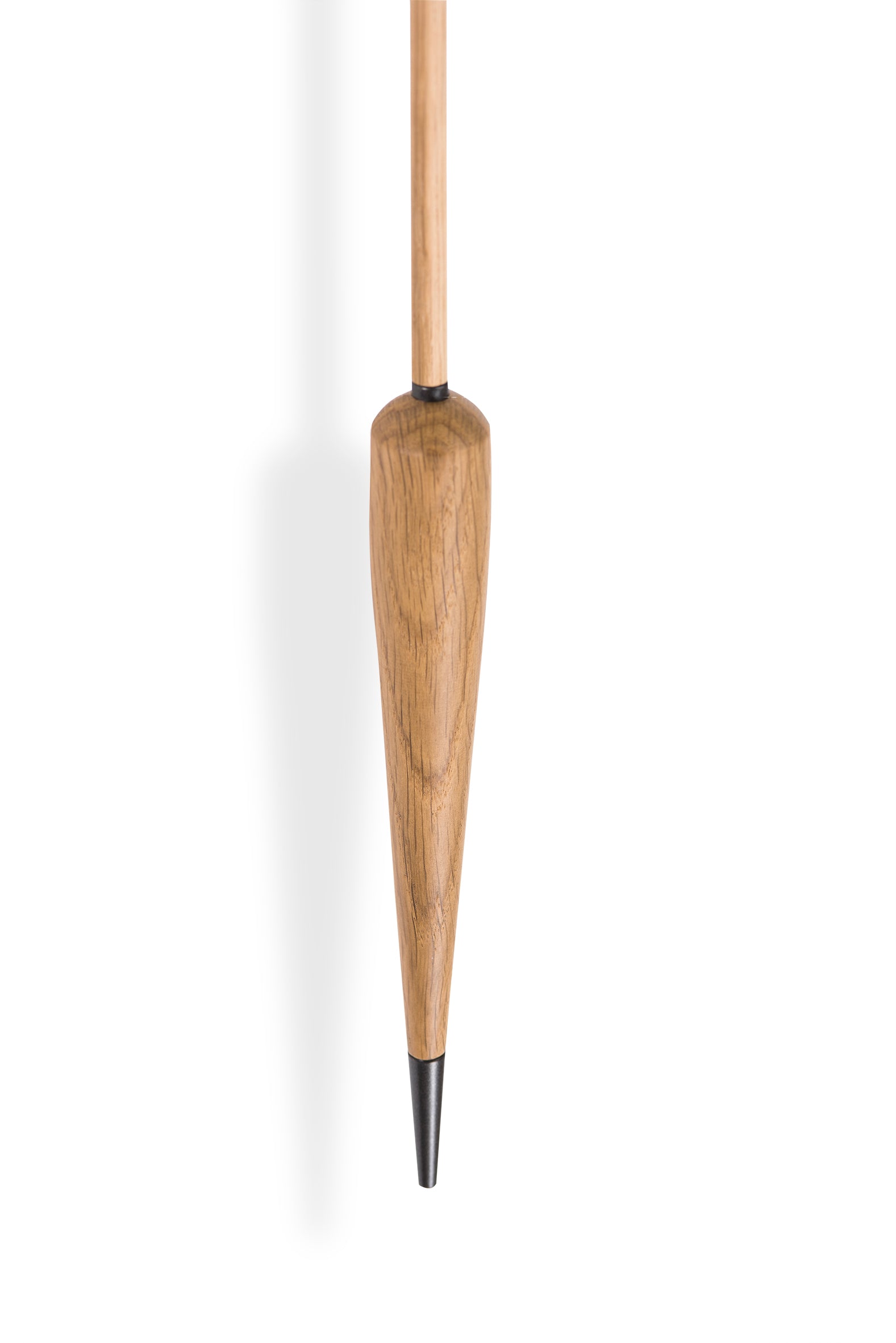 Nástenné hodiny PUNTO Y COMA PREMIUM z dubového dreva s čiernou farbou