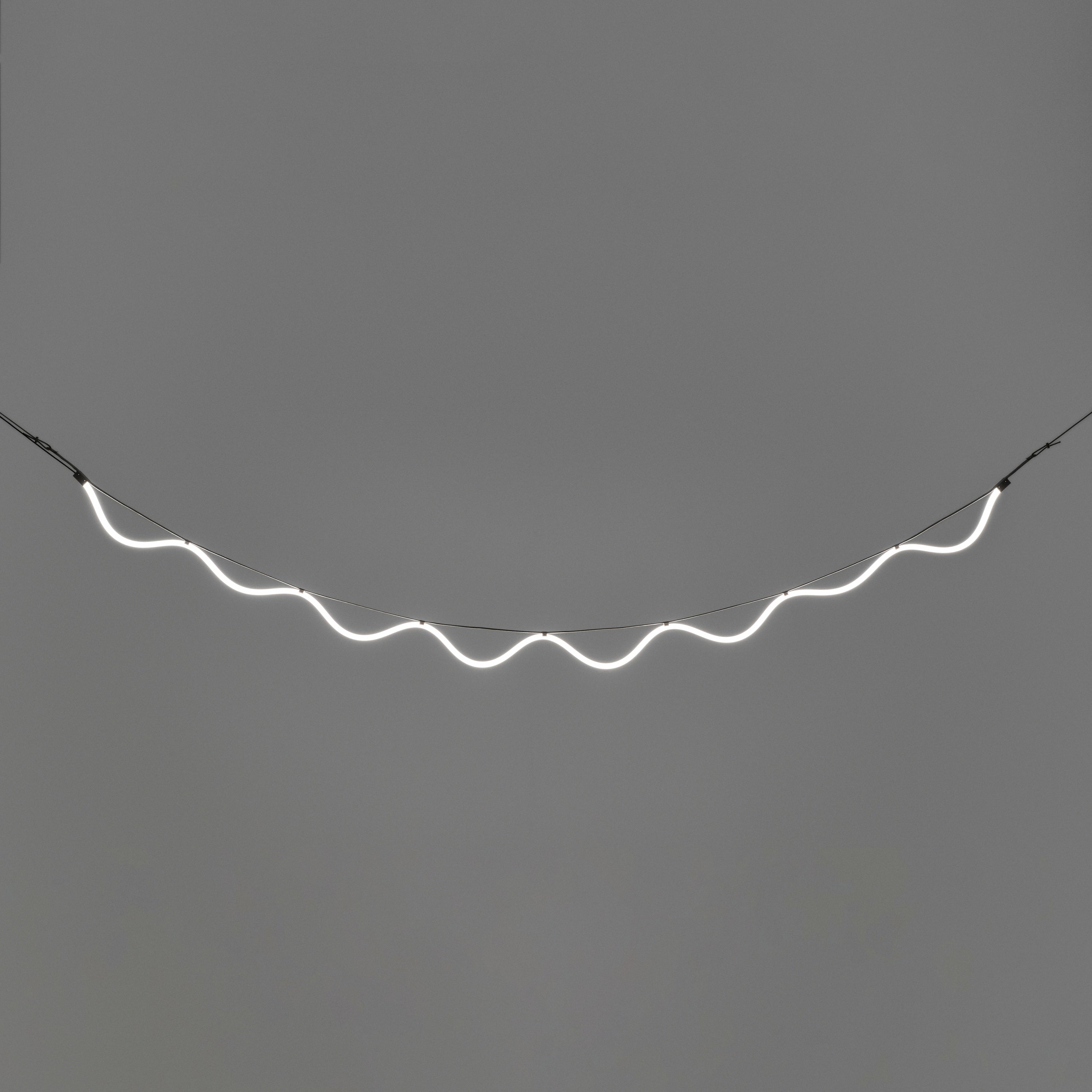 Lampa visiacá SPLINE béžová s modrou