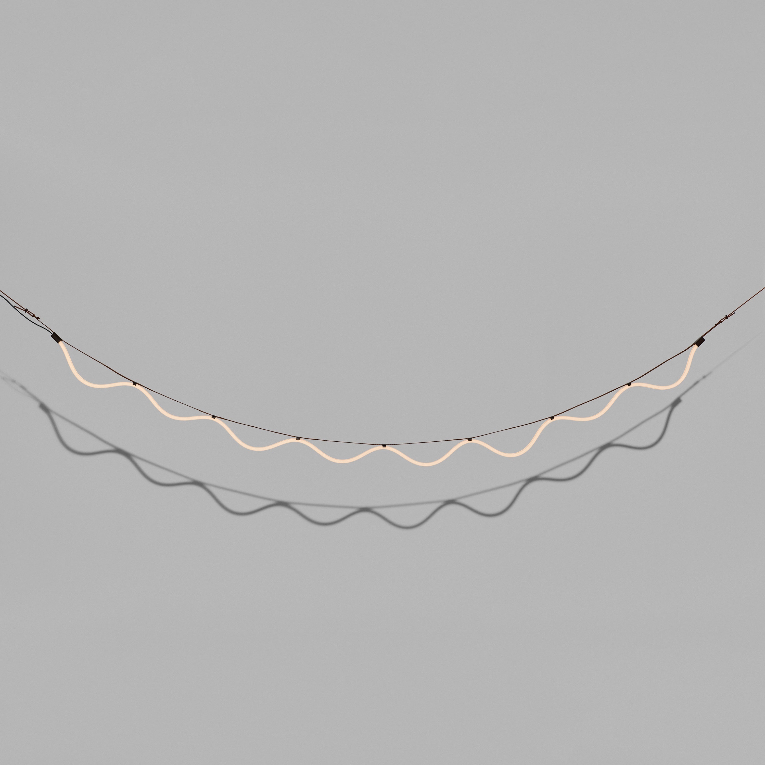 Lampa visiacá SPLINE hnedá s oranžovou