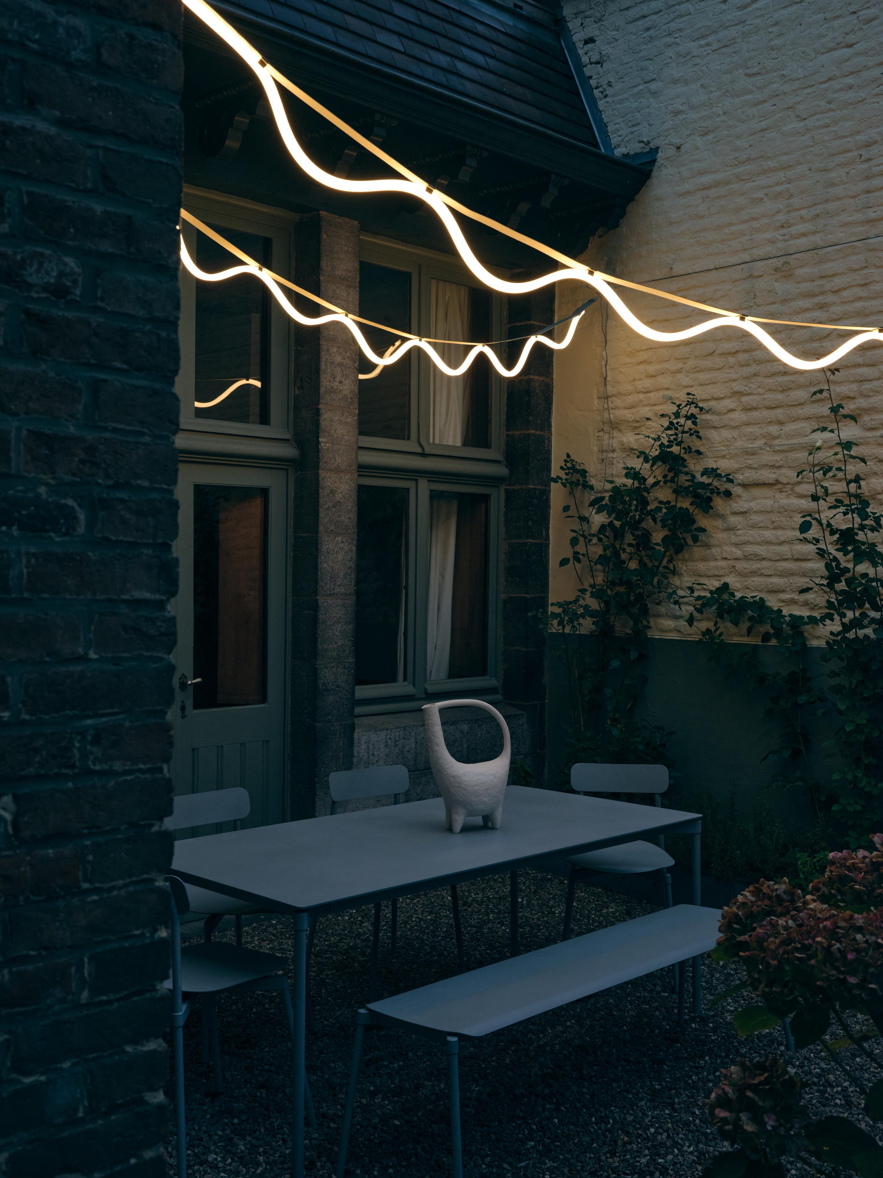 Lampa visiacá SPLINE hnedá s oranžovou