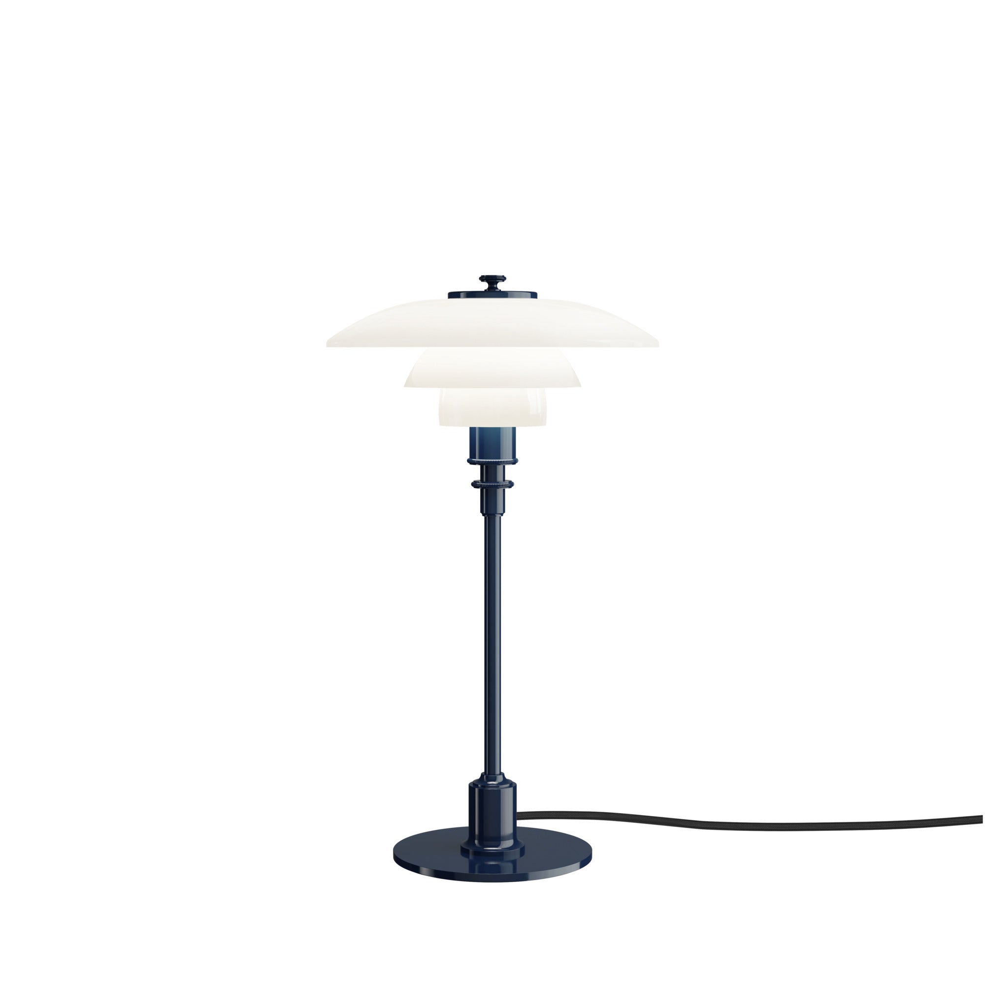 Lampa stołová PH 2/1 biela s granátovou základňou