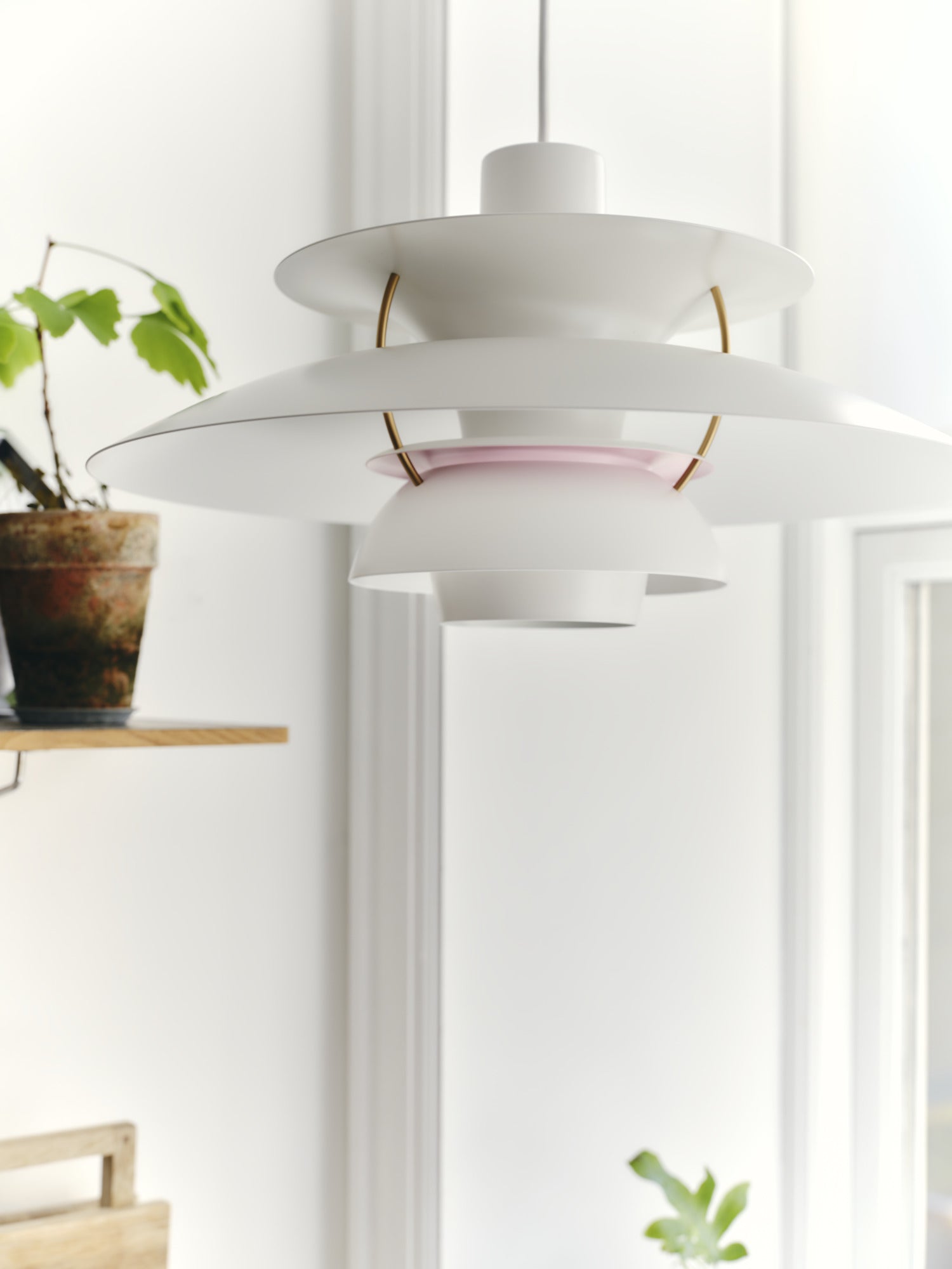 Závesná lampa PH 5 moderná biela