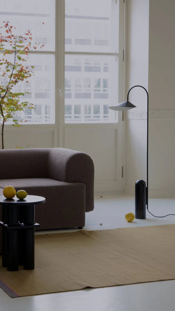 Sofa 3-osobová TORI hnedý bouclé