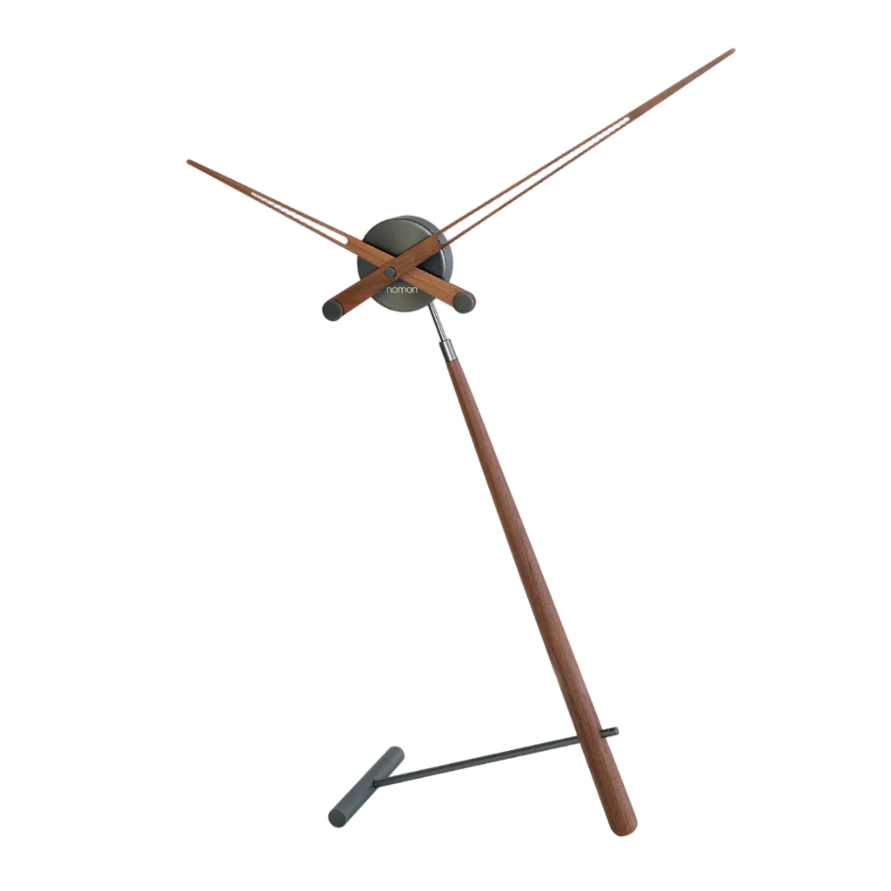 Stolový hodiny PUNTERO orechové drevo s grafitovým povrchom