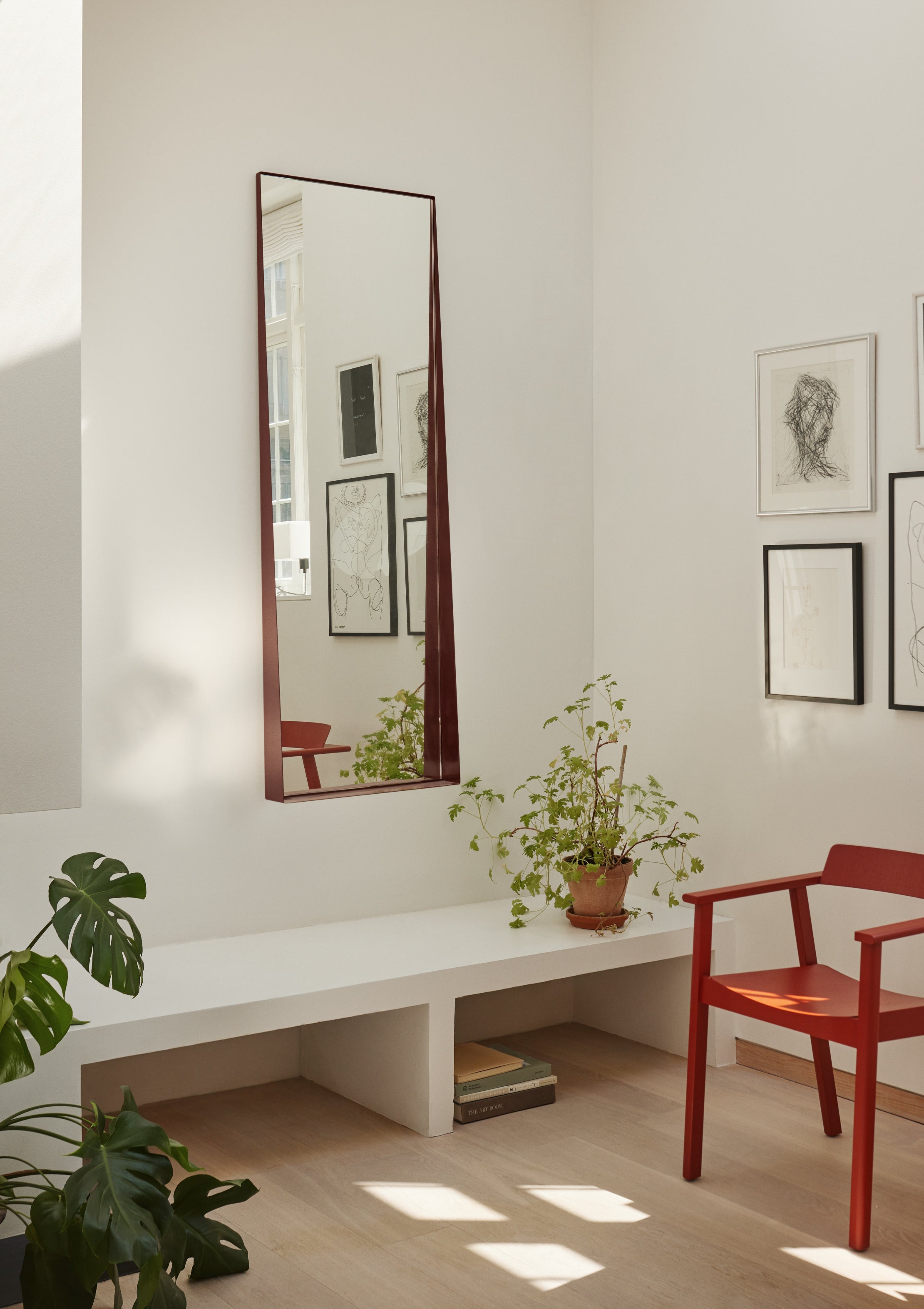 BEAK wall mirror purple