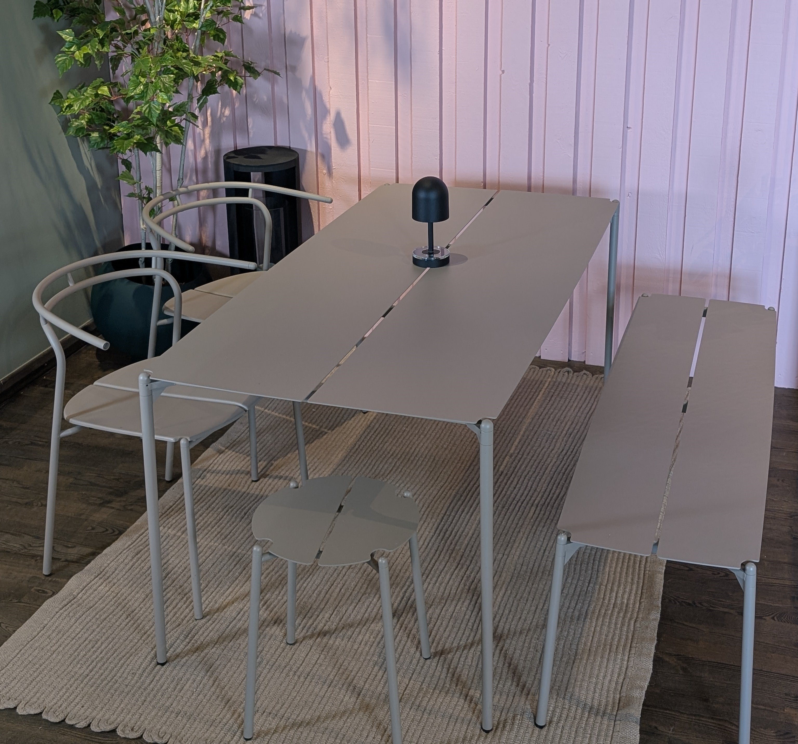 Prenosná lampa LUCEO tehlovočervená