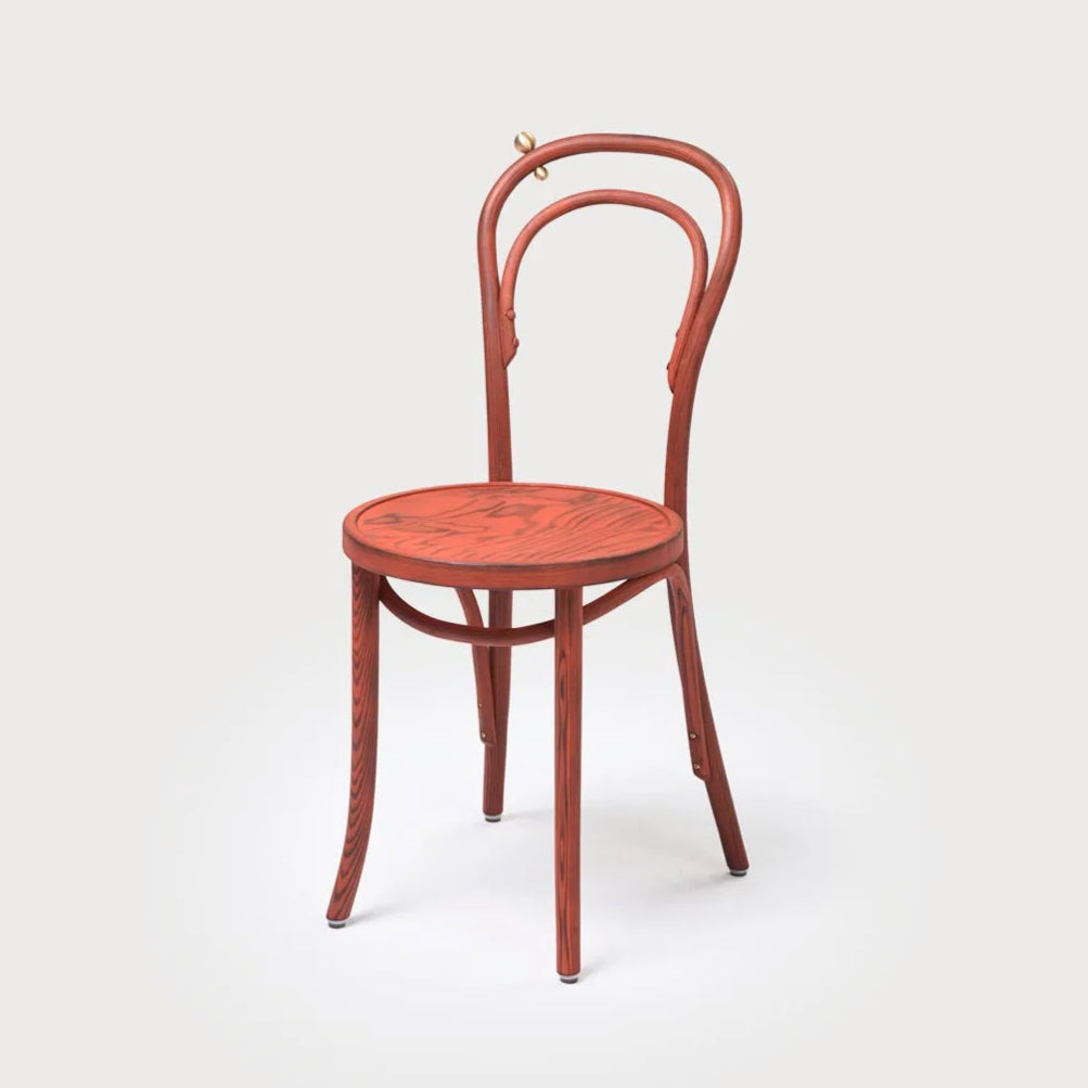 Chair A-1889 FUOCO ARANCIA Jesion wood