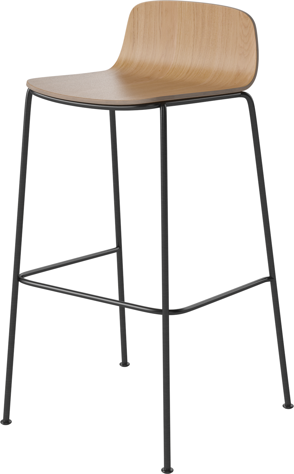 Hoker PALM dubový dyha s čiernym kovovým podstavcom