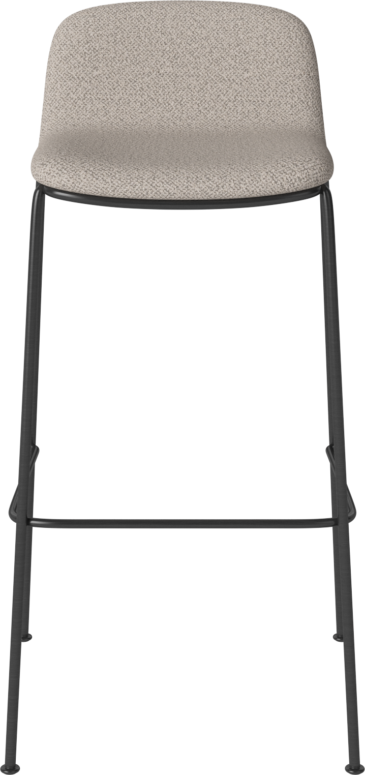 Hoker PALM čalúnený s čiernym kovovým podstavcom