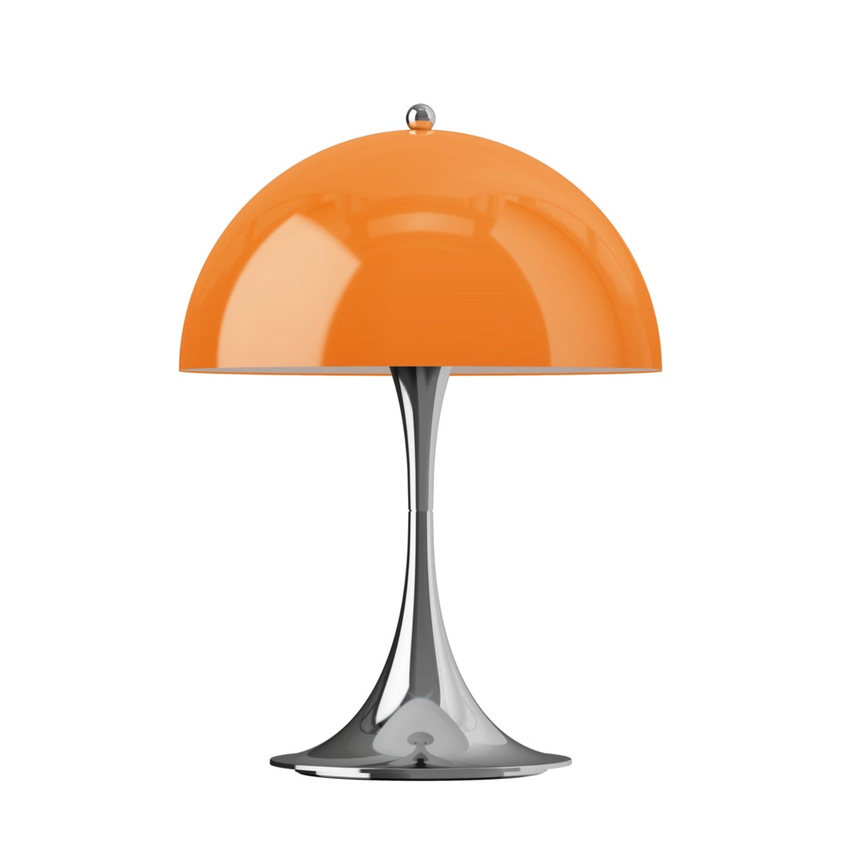 Portable Lamp PANTHELLA 250 orange with chrome base