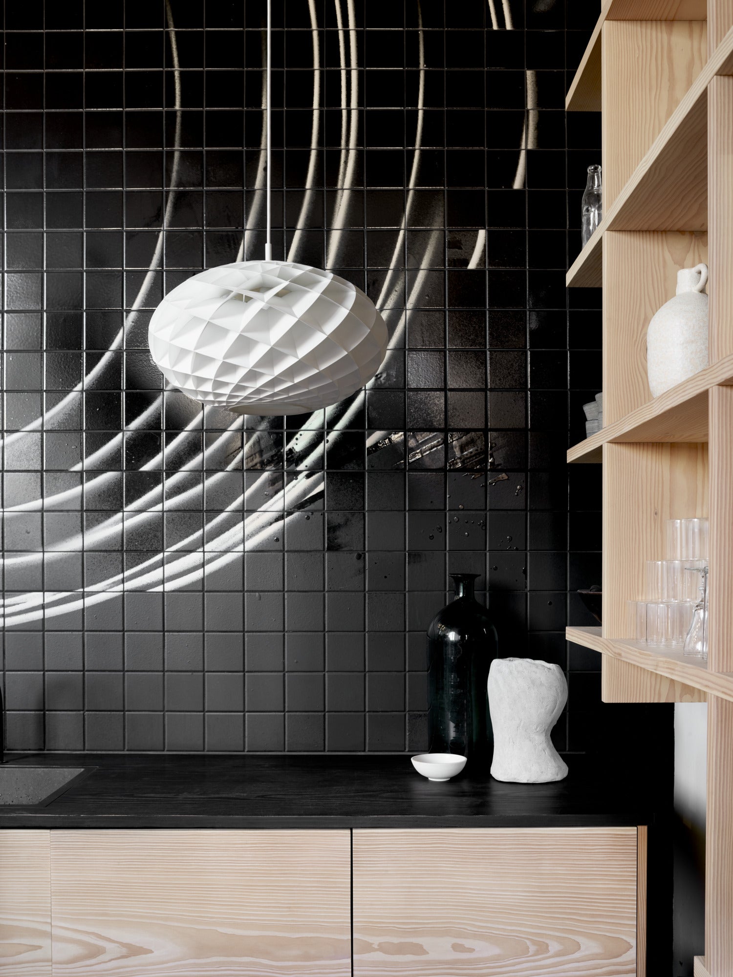 PATERA OVAL White Pendant Lamp