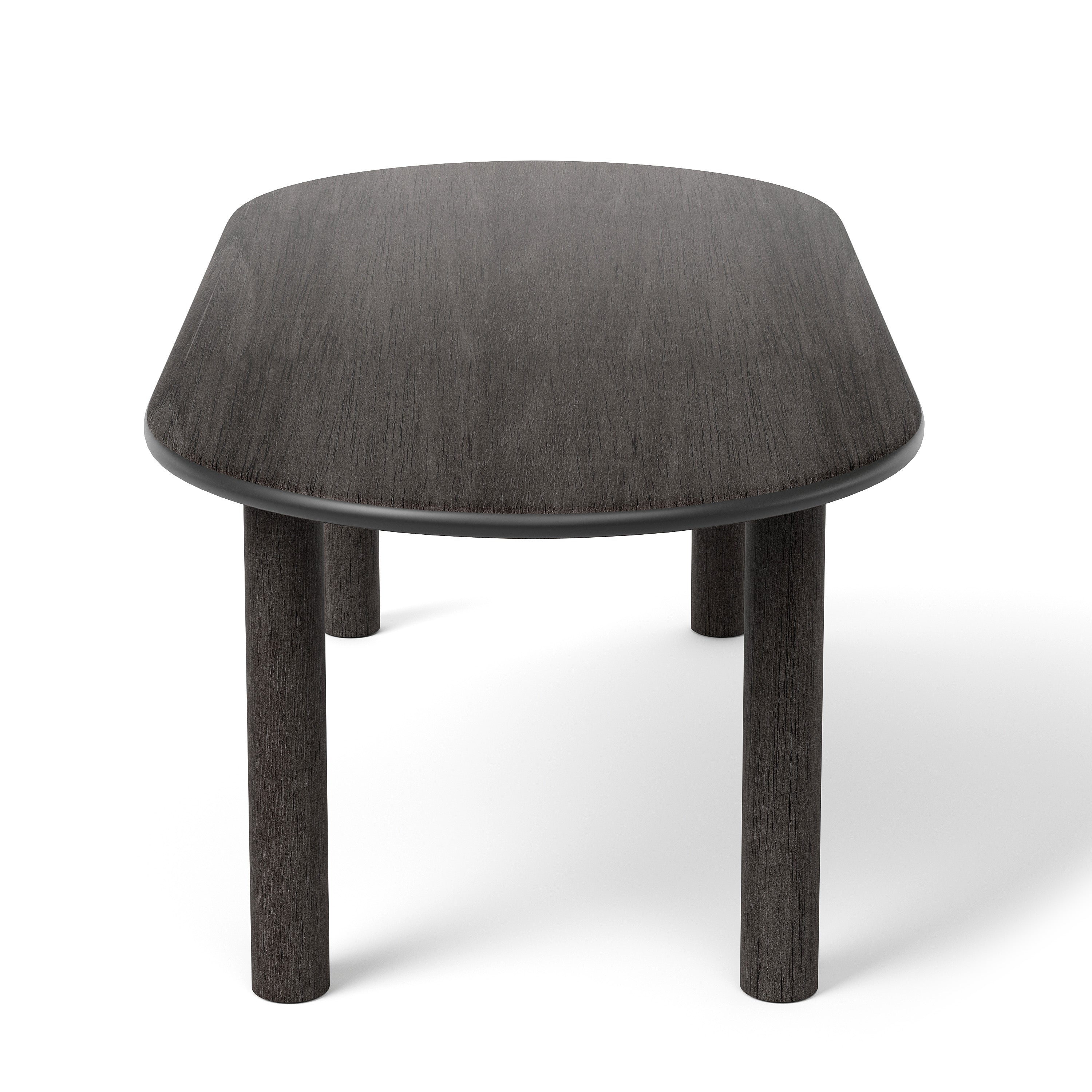 Ovalný stôl PAUL čierne jaseňové drevo