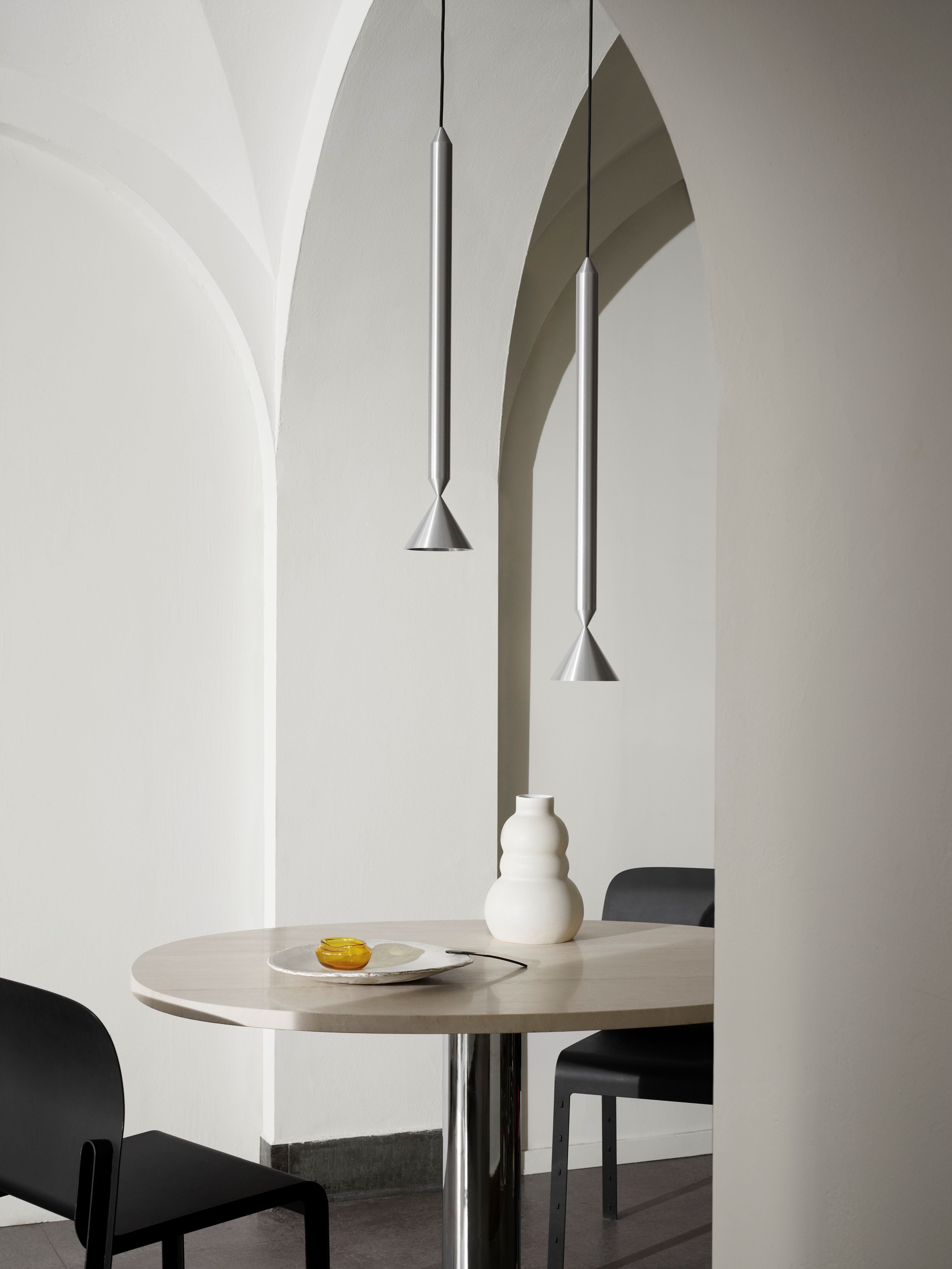 Závesná lampa APOLLO GRAND strieborná