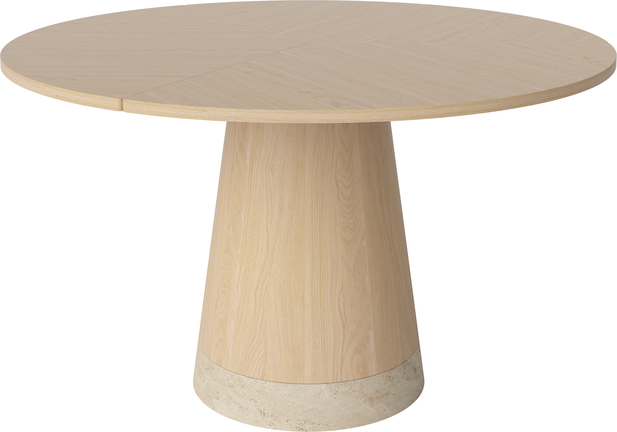 Stôl PIRO bielený dyha dubová