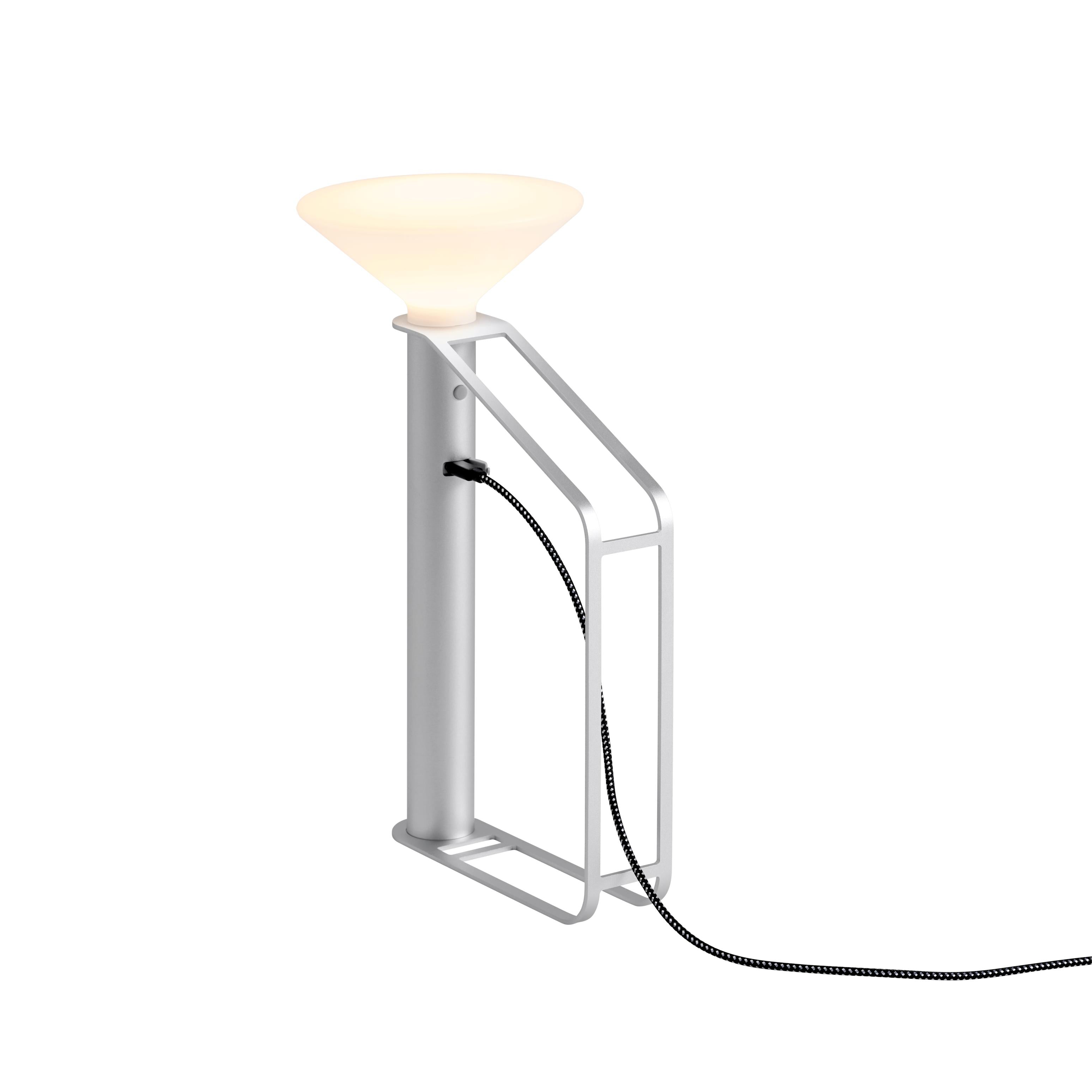 Prenosná vonkajšia lampa PITON strieborná