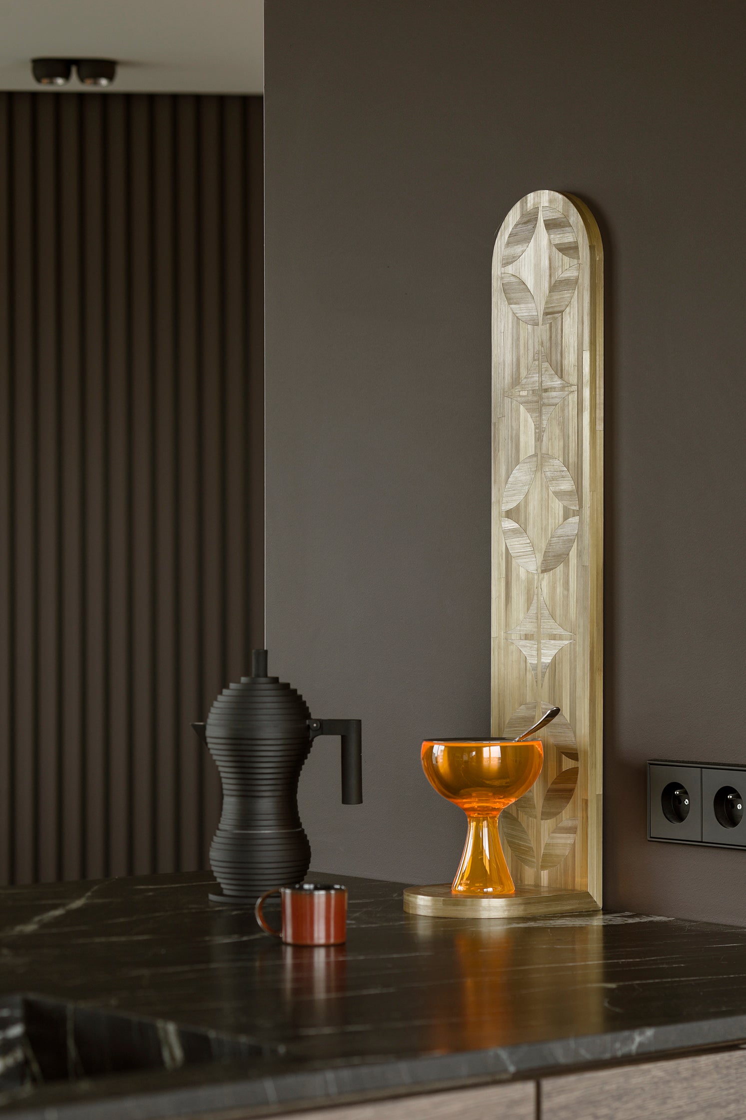 Pohár na zmrzlinu VEĽKÁ LÁSKA oranžový