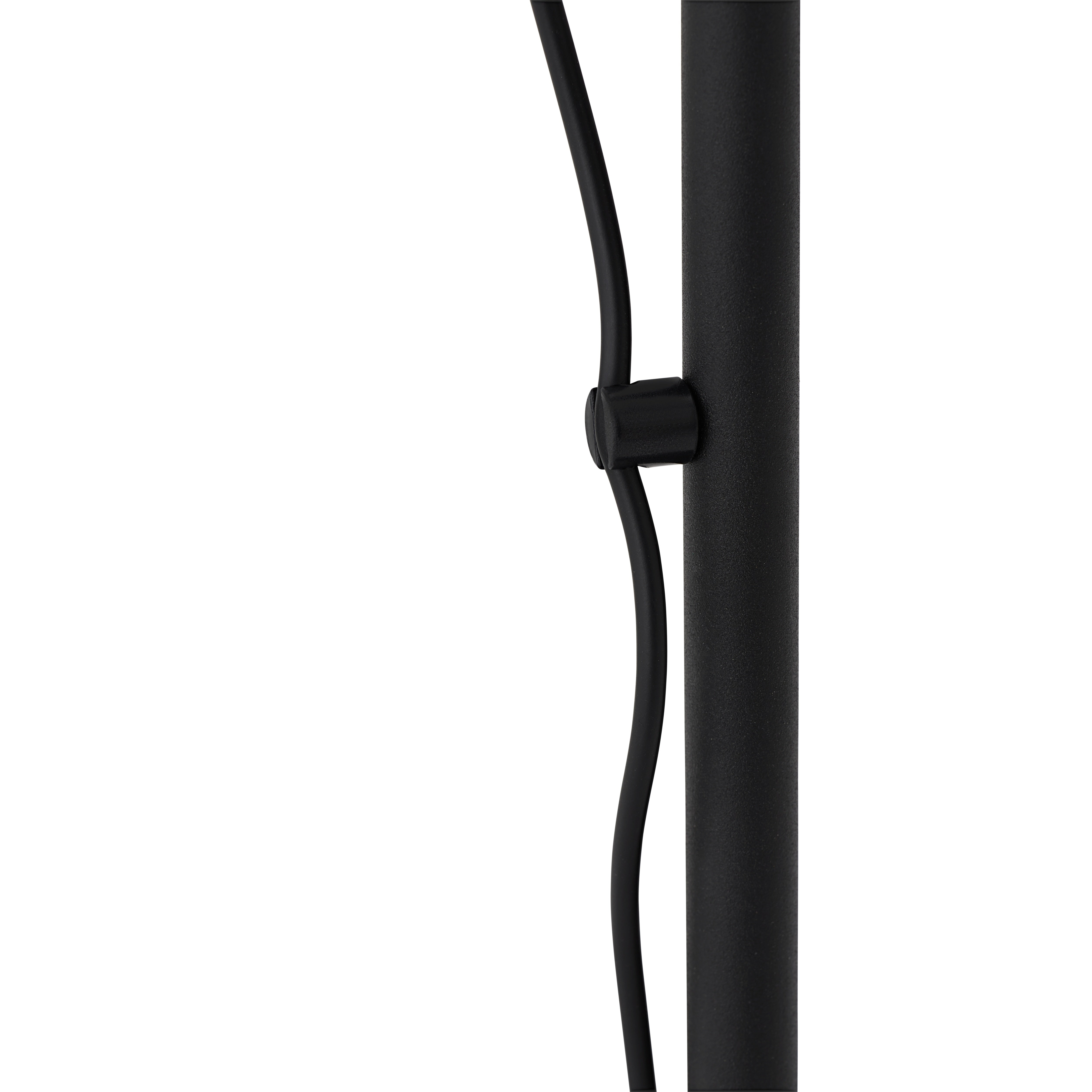 Podlahová lampa POST čierna