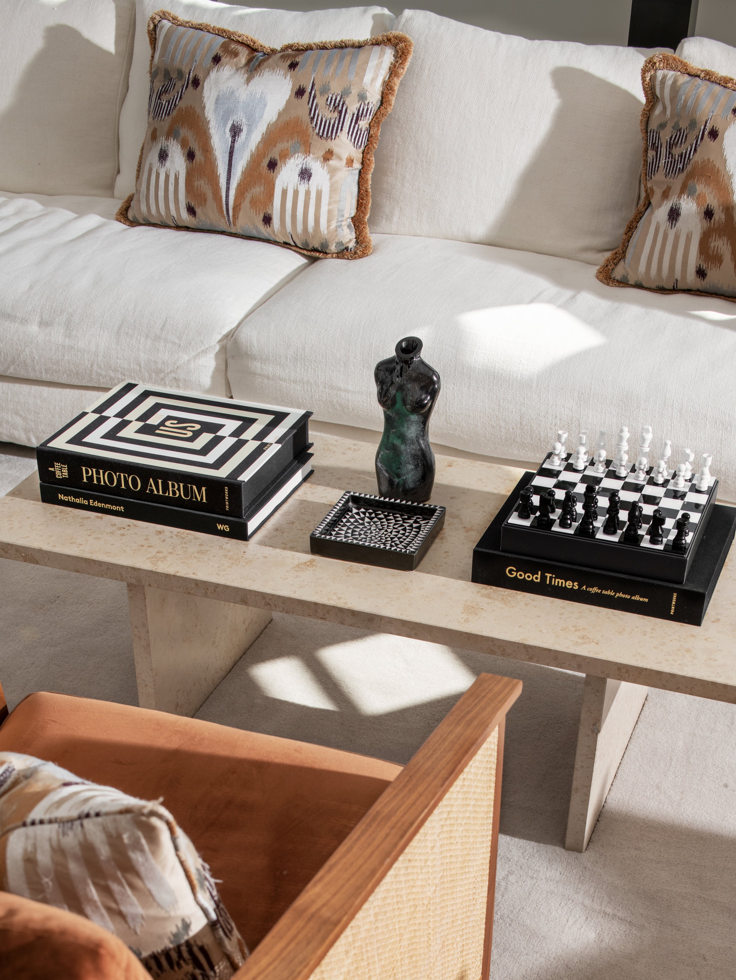 Súprava na hranie šachu ART OF CHESS tmavomodrá