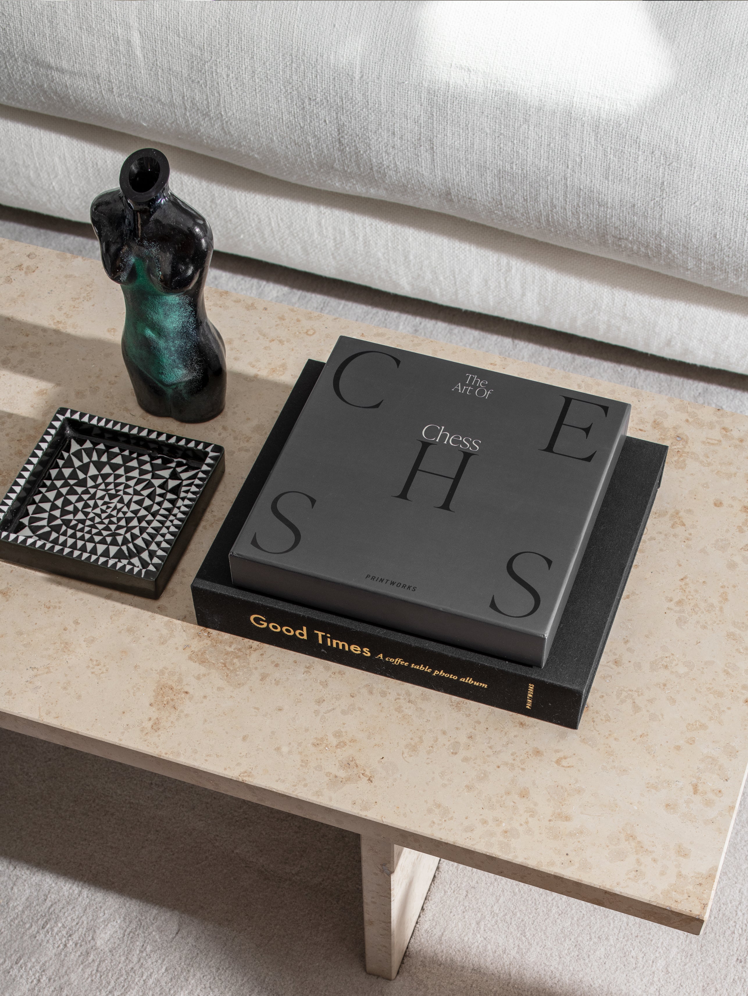 Súprava na hranie šachu ART OF CHESS tmavomodrá