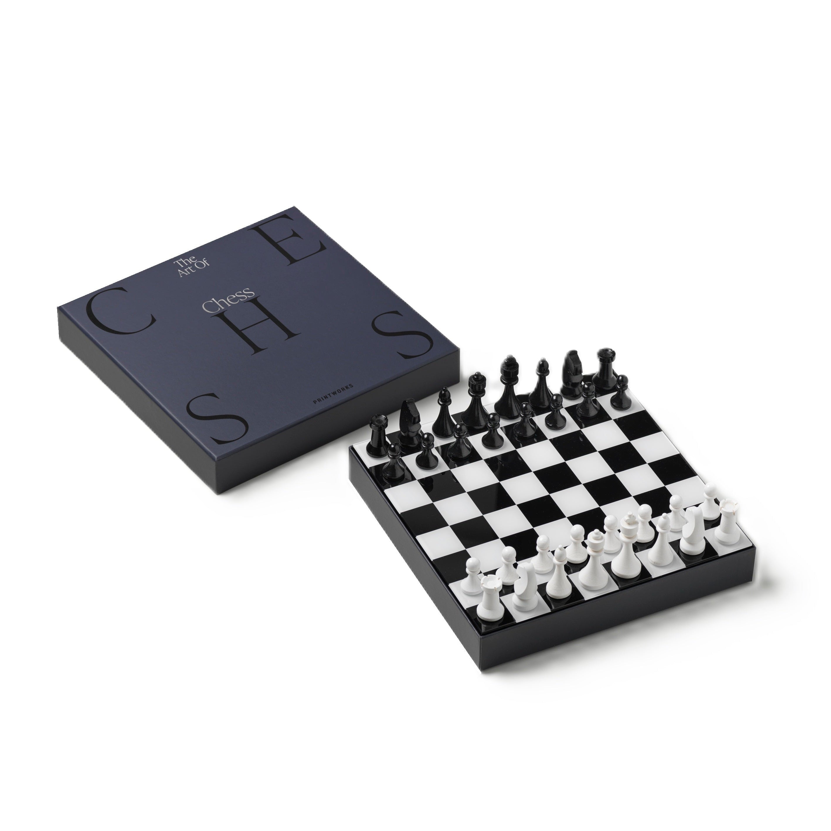 Súprava na hranie šachu ART OF CHESS tmavomodrá