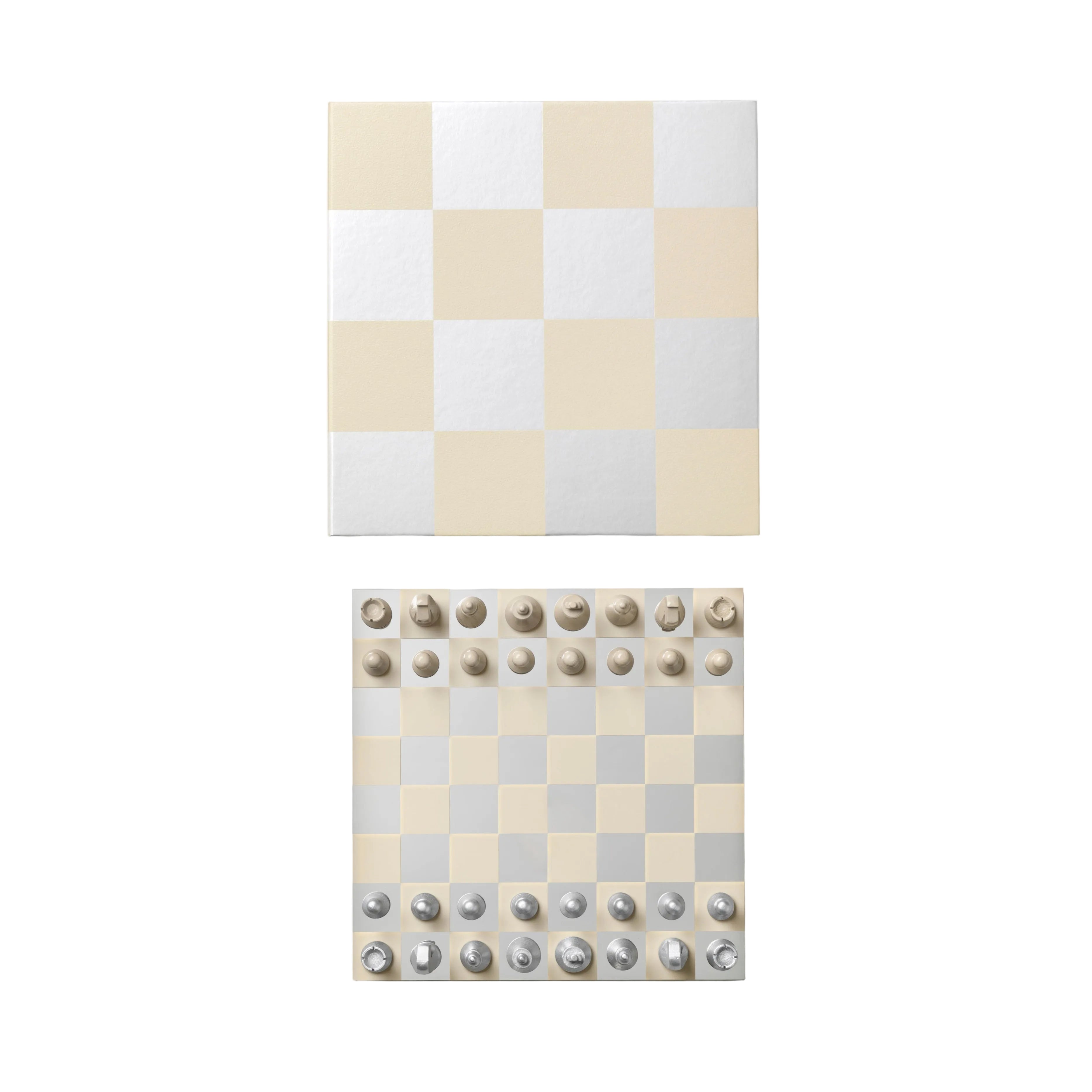 Súprava na hru šachy CHESS MIRROR béžová