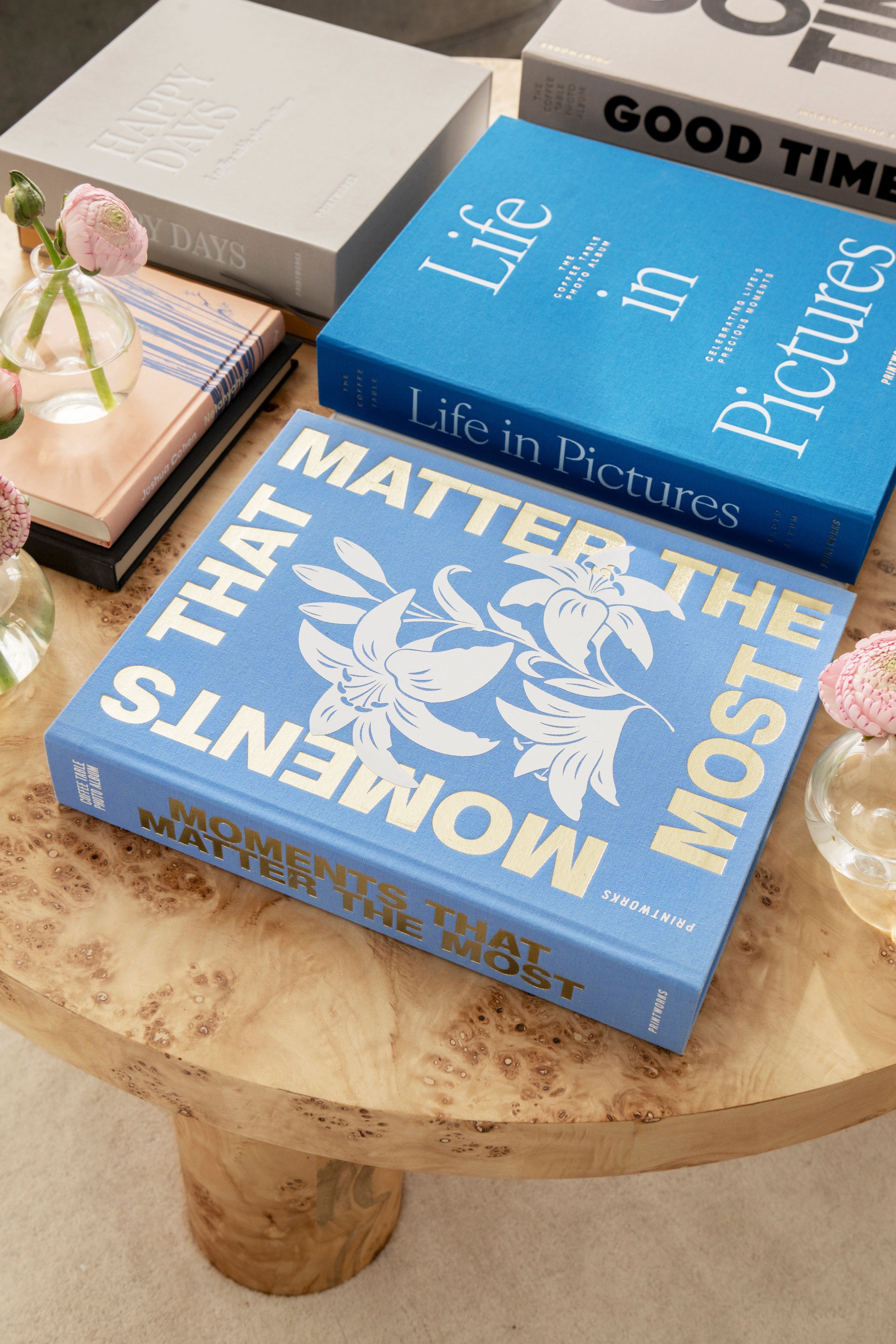 Album na fotografie ŽIVOT V OBRÁZOCH modrý s bielou