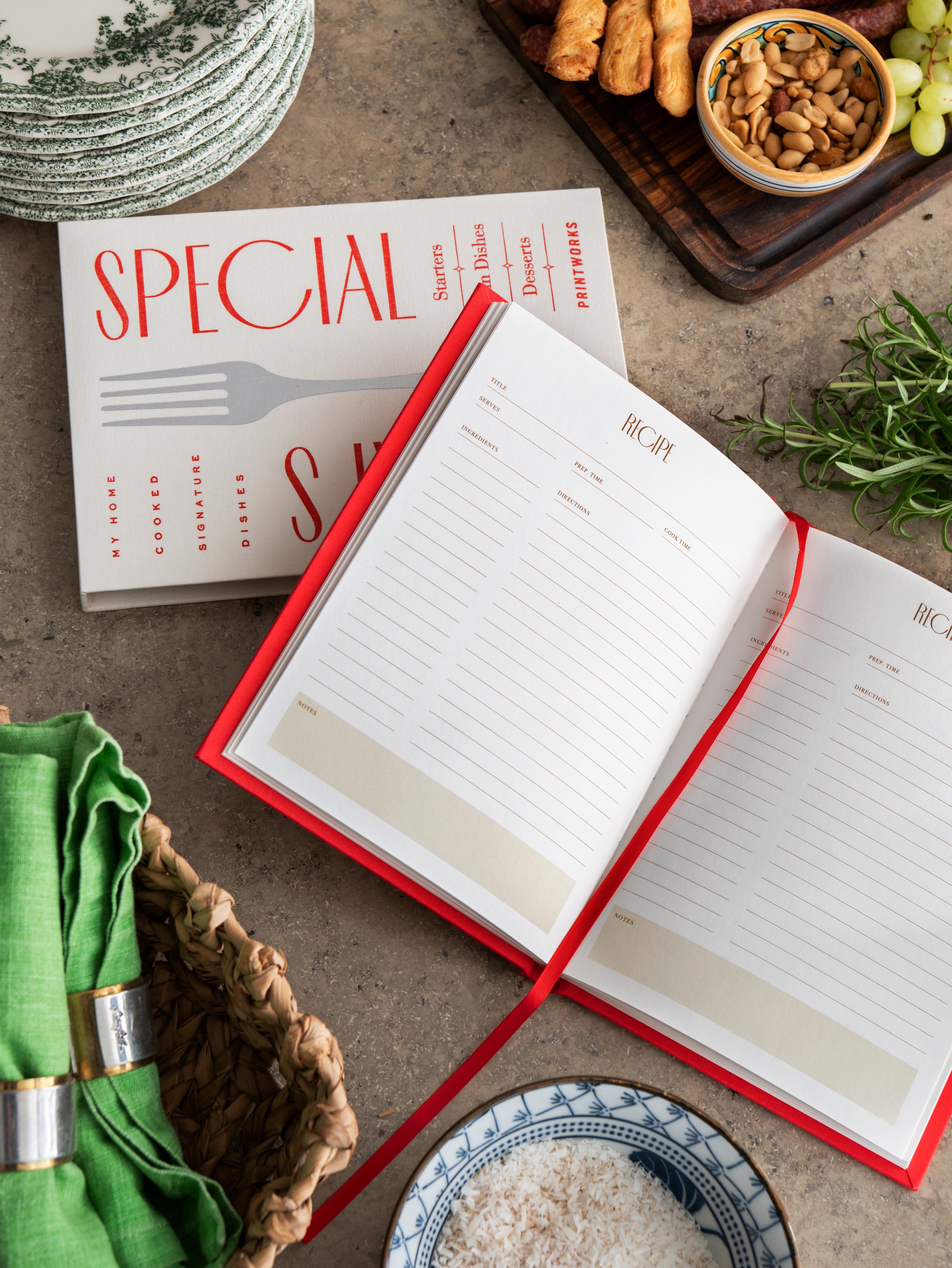 TODAY'S SPECIAL Cookbook Red with White