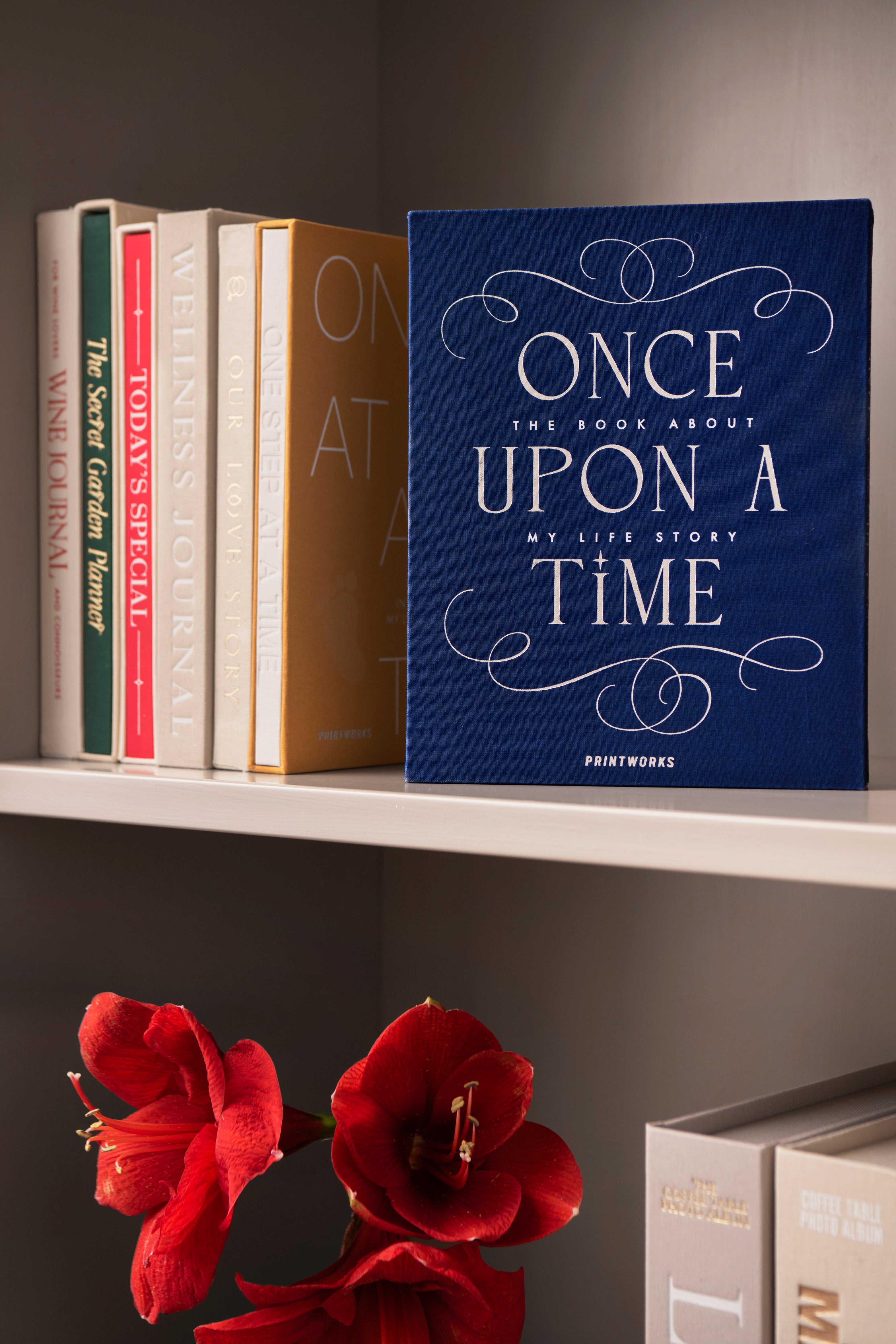 Once Upon A Time Memory Book in Navy Blue with Blue