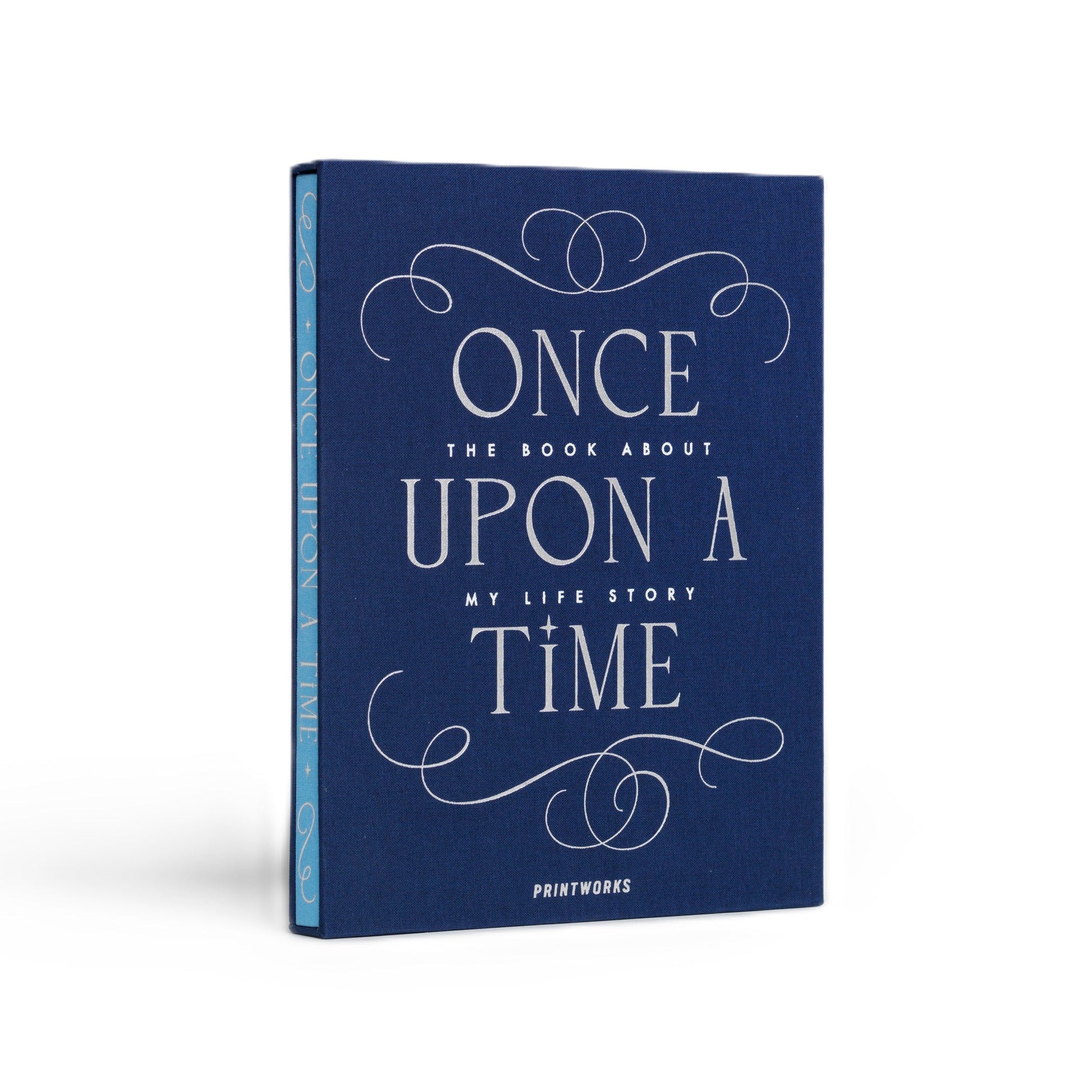 Once Upon A Time Memory Book in Navy Blue with Blue