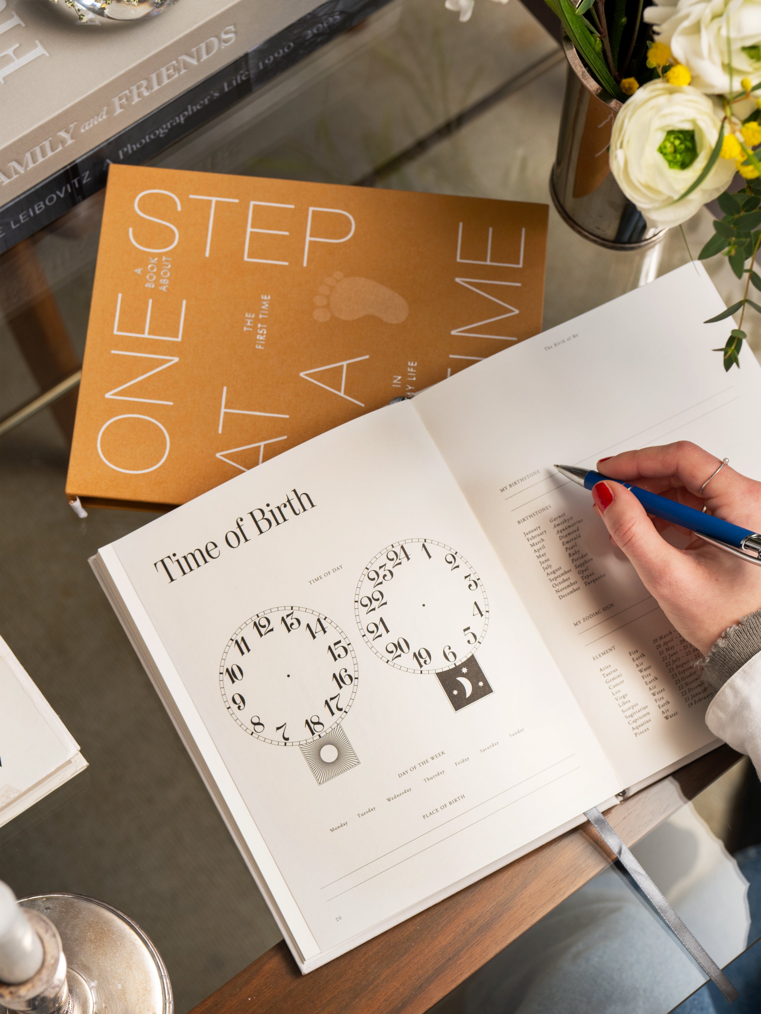 Memory Album ONE STEP AT A TIME yellow with white