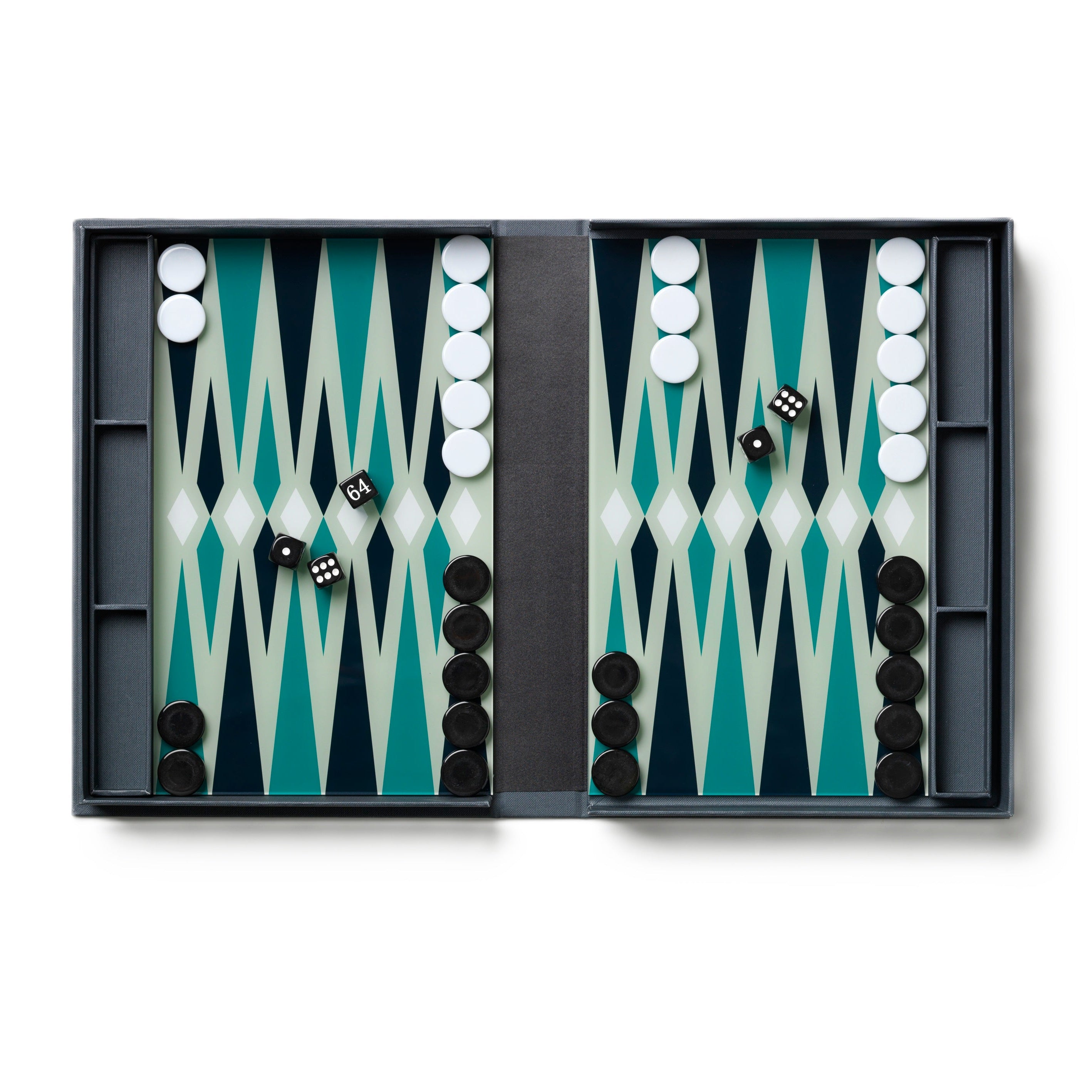 Backgammon Set BACKGAMMON CLASSIC Gray