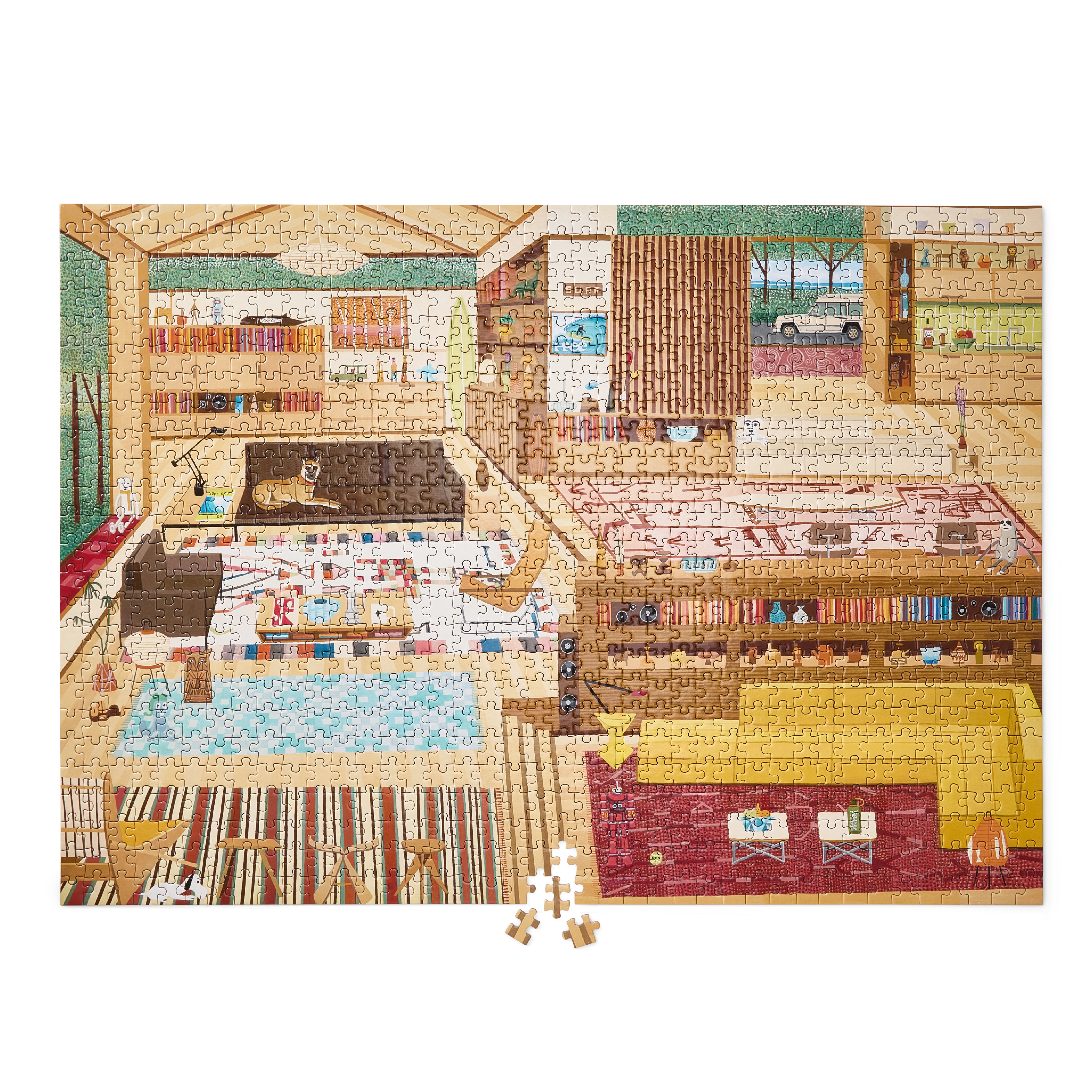 Puzzle ČASŤ A CELKOVÝ MODRÝ