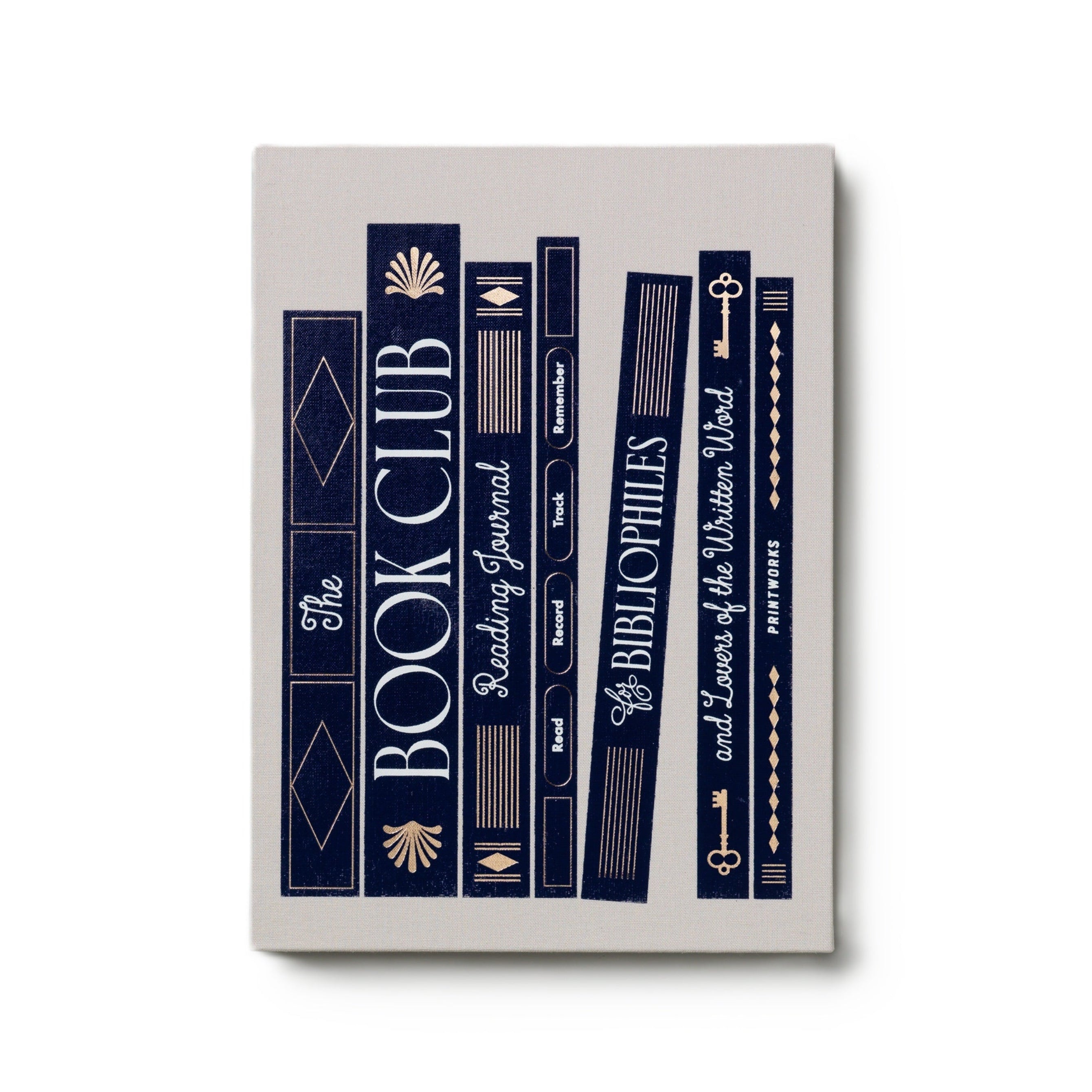 The Book Club Reading Journal Gray with Green