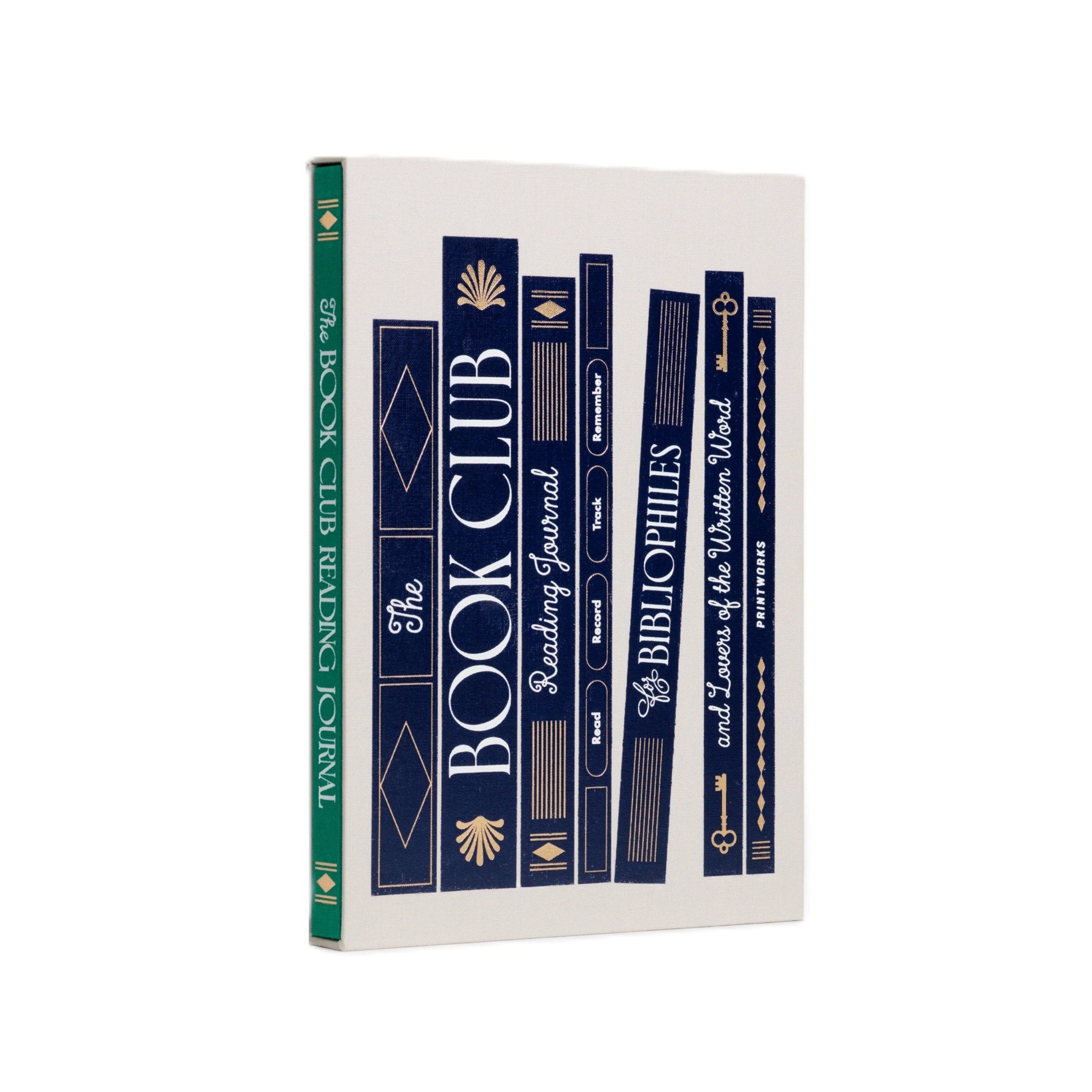 The Book Club Reading Journal Gray with Green