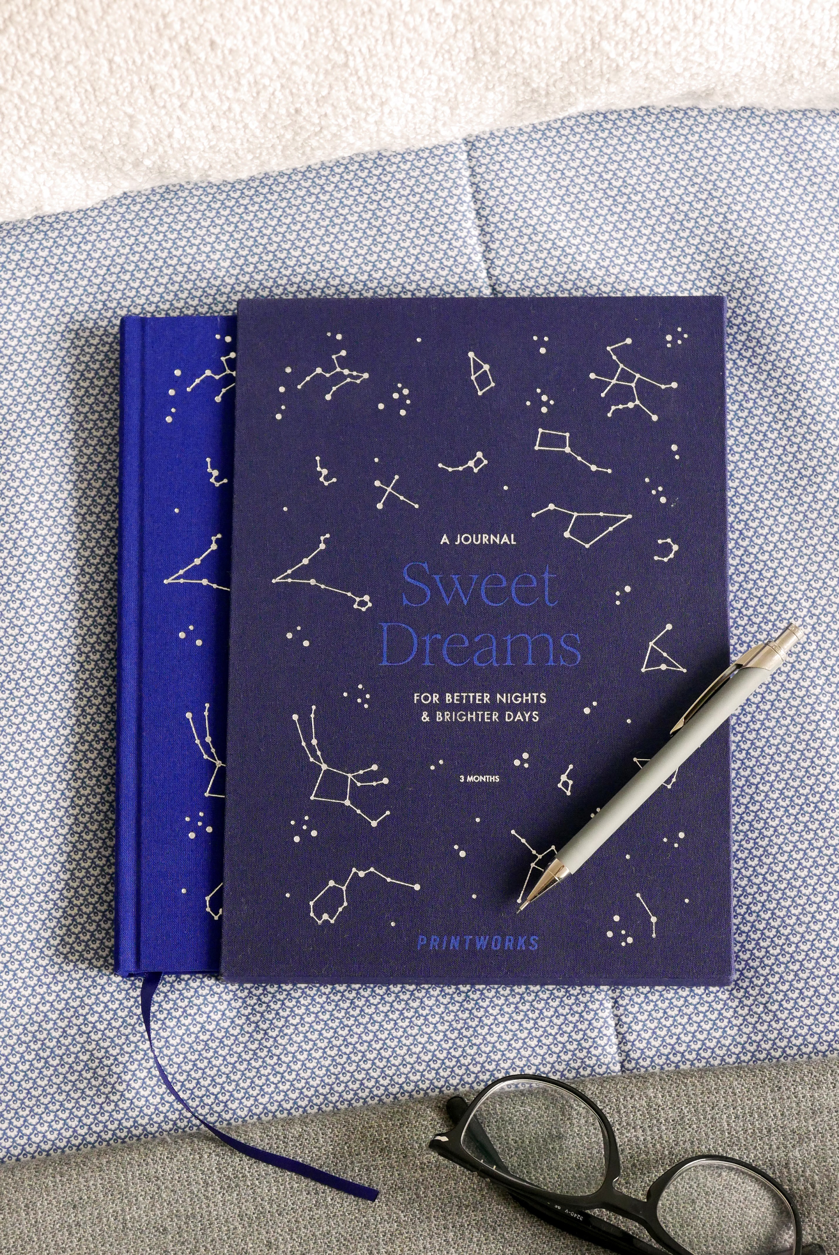 SWEET DREAMS Sleep Journal Navy Blue