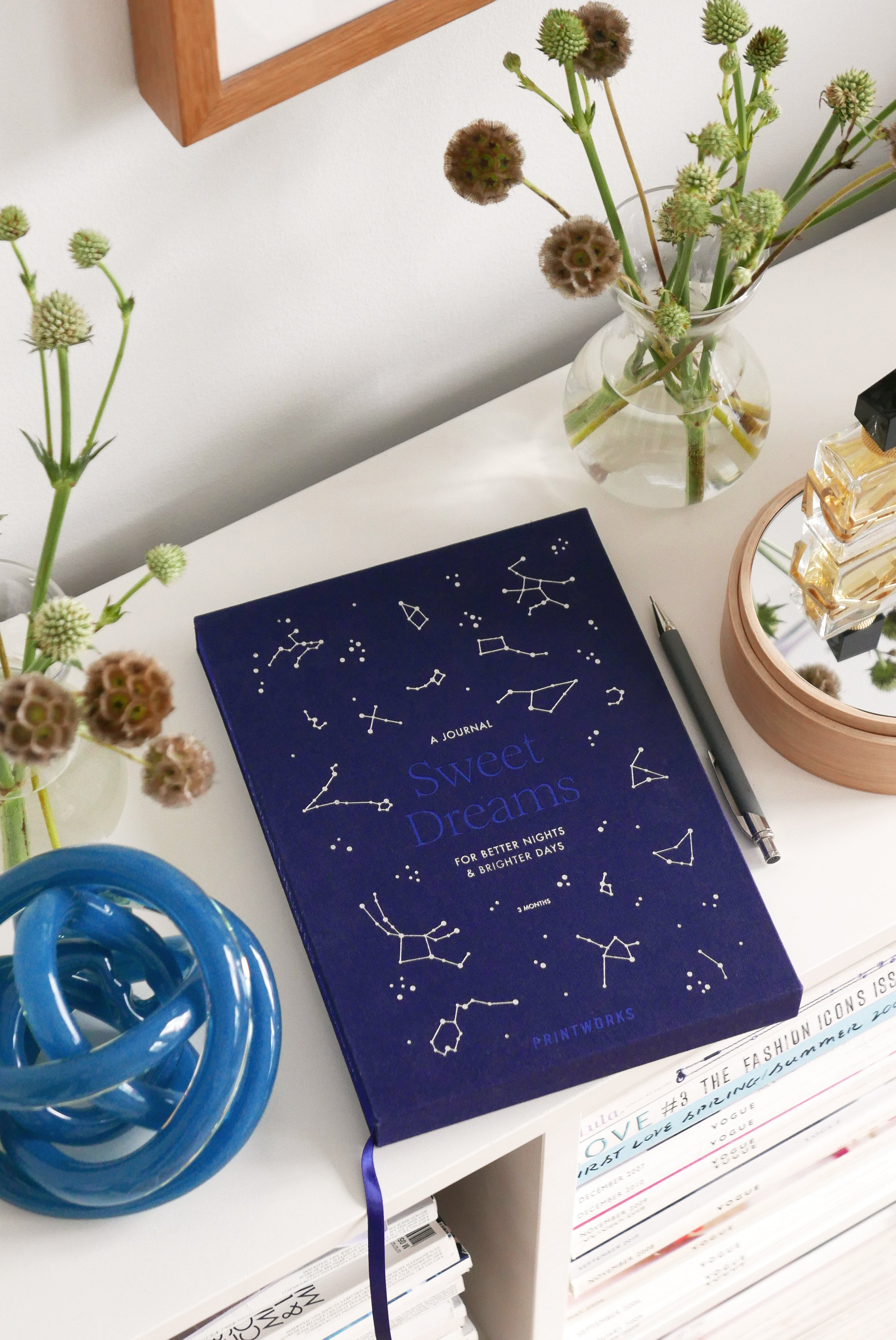 SWEET DREAMS Sleep Journal Navy Blue