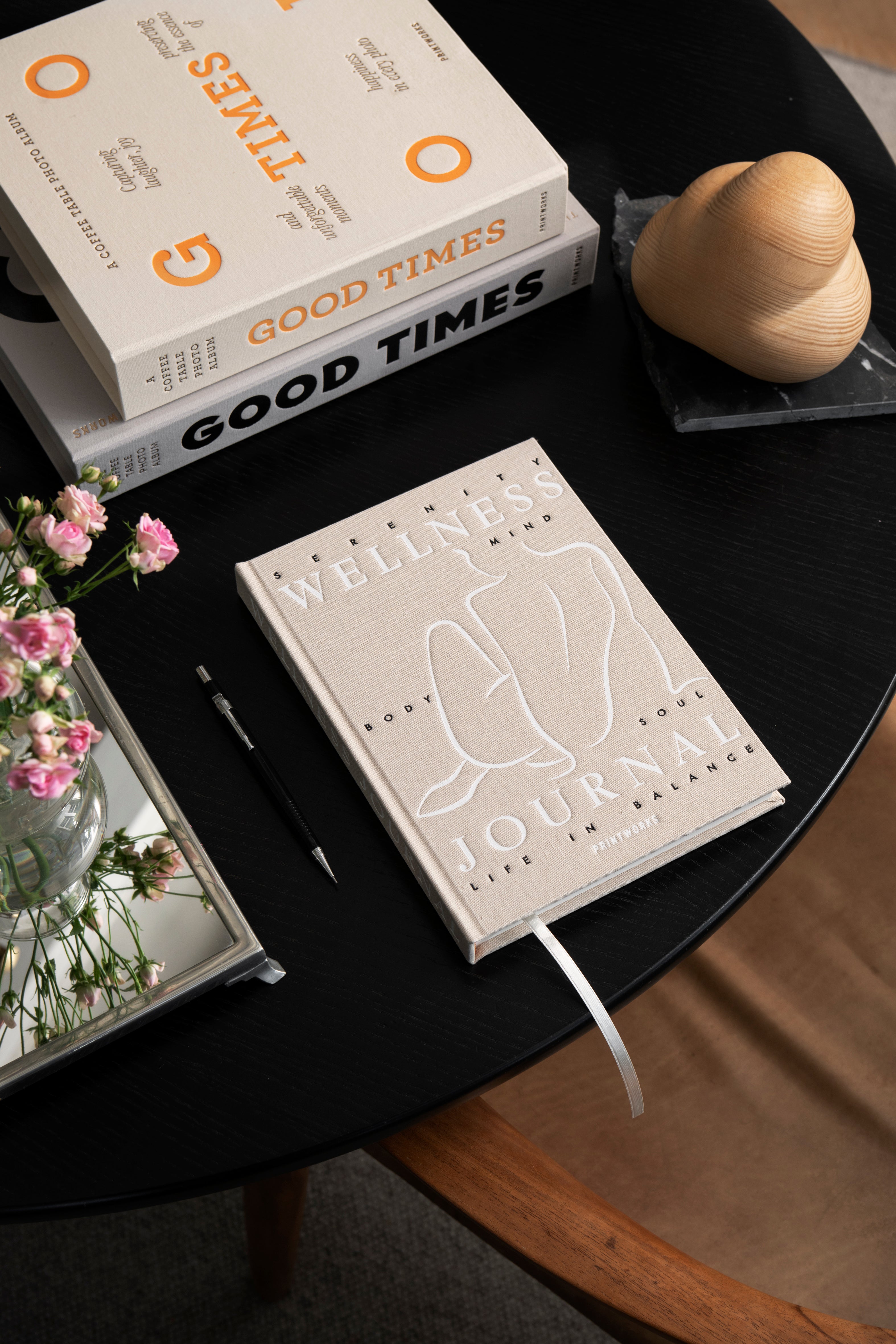 Wellness Well-Being Journal Beige