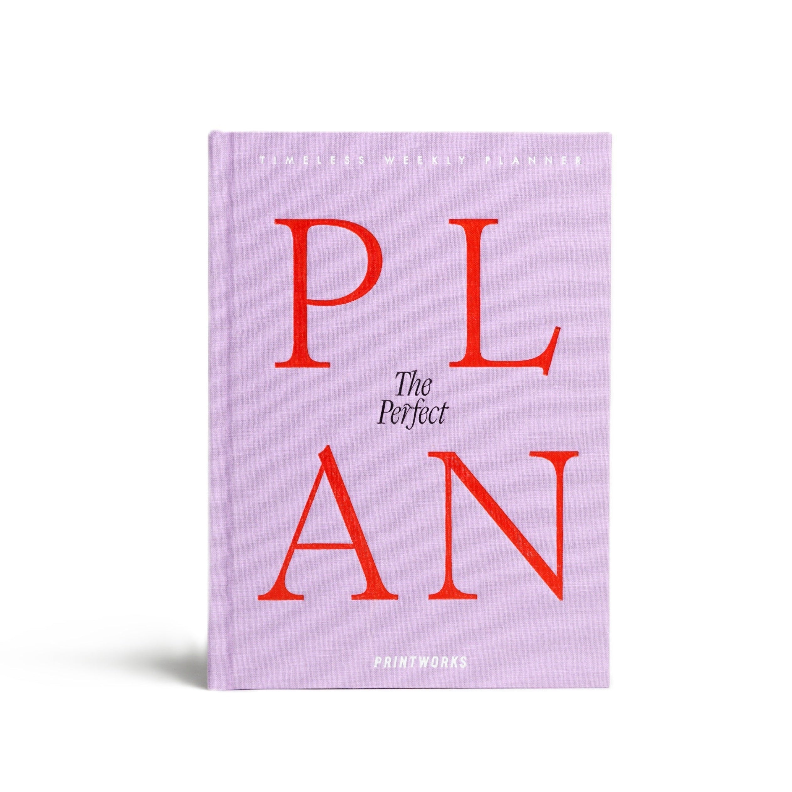Weekly Planner THE PERFECT PLAN purple with red
