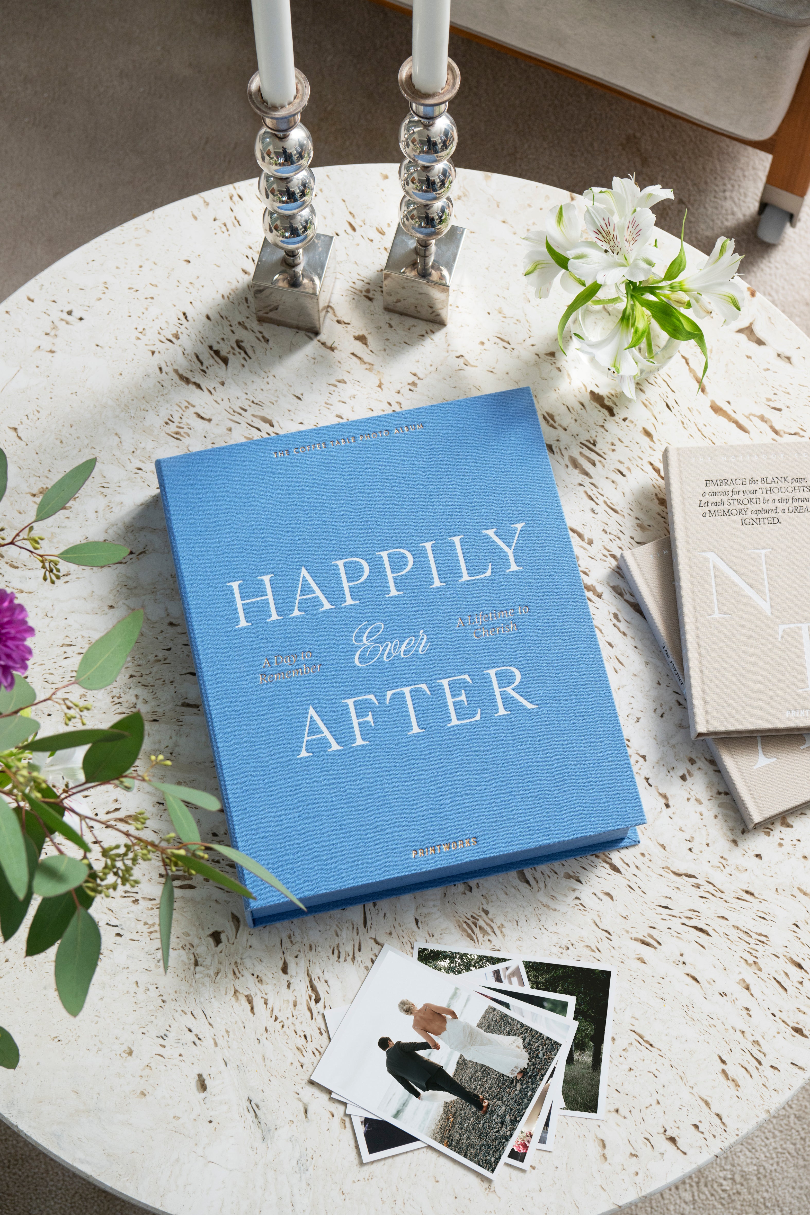 HAPPILY EVER AFTER Photo Album Blue