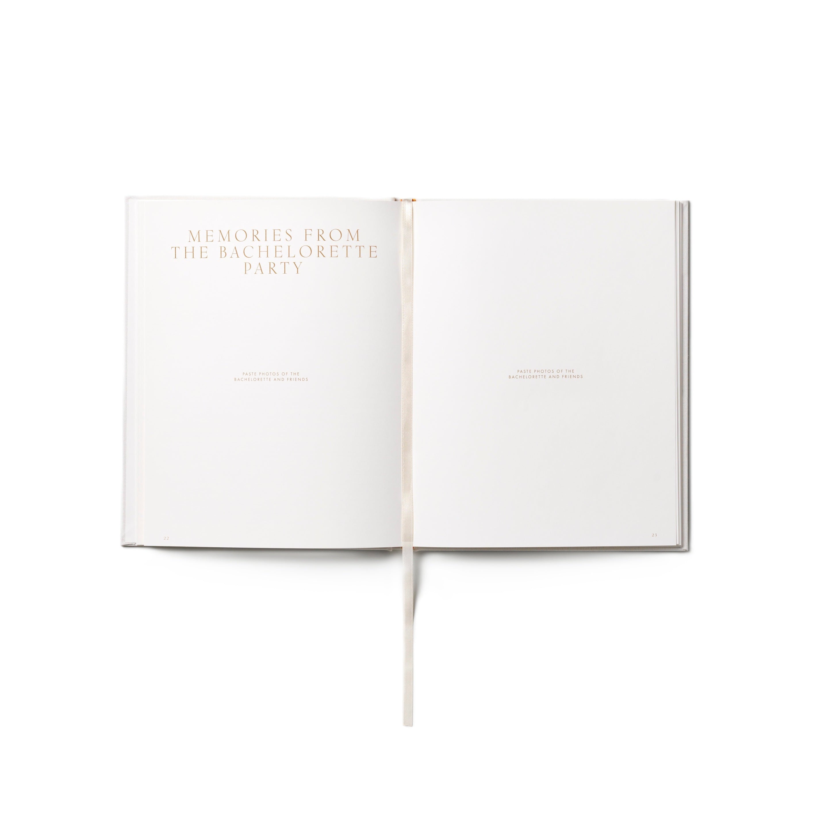 Our Love Story Wedding Journal Beige with White