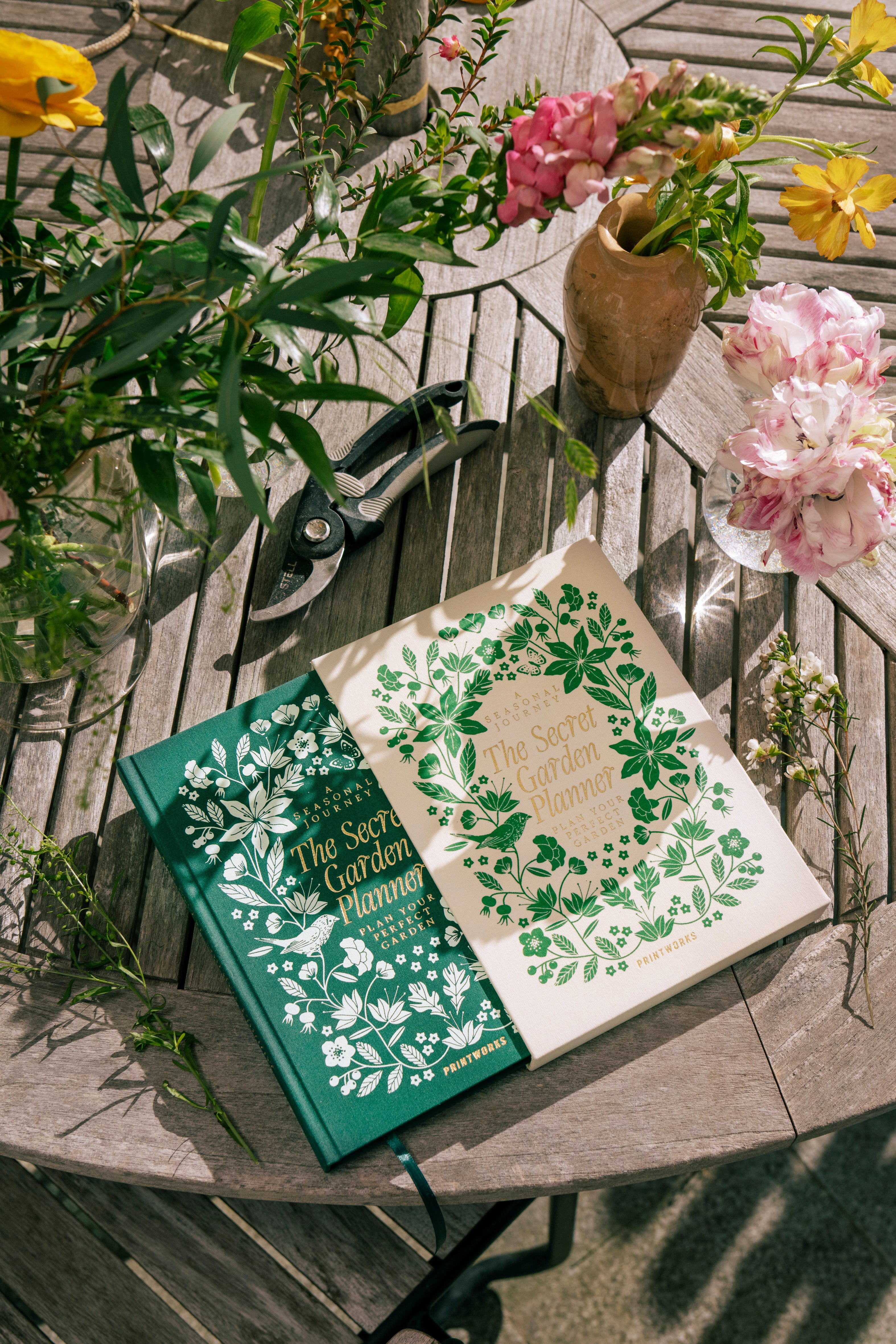 The Secret Garden Beige with Green Garden Journal