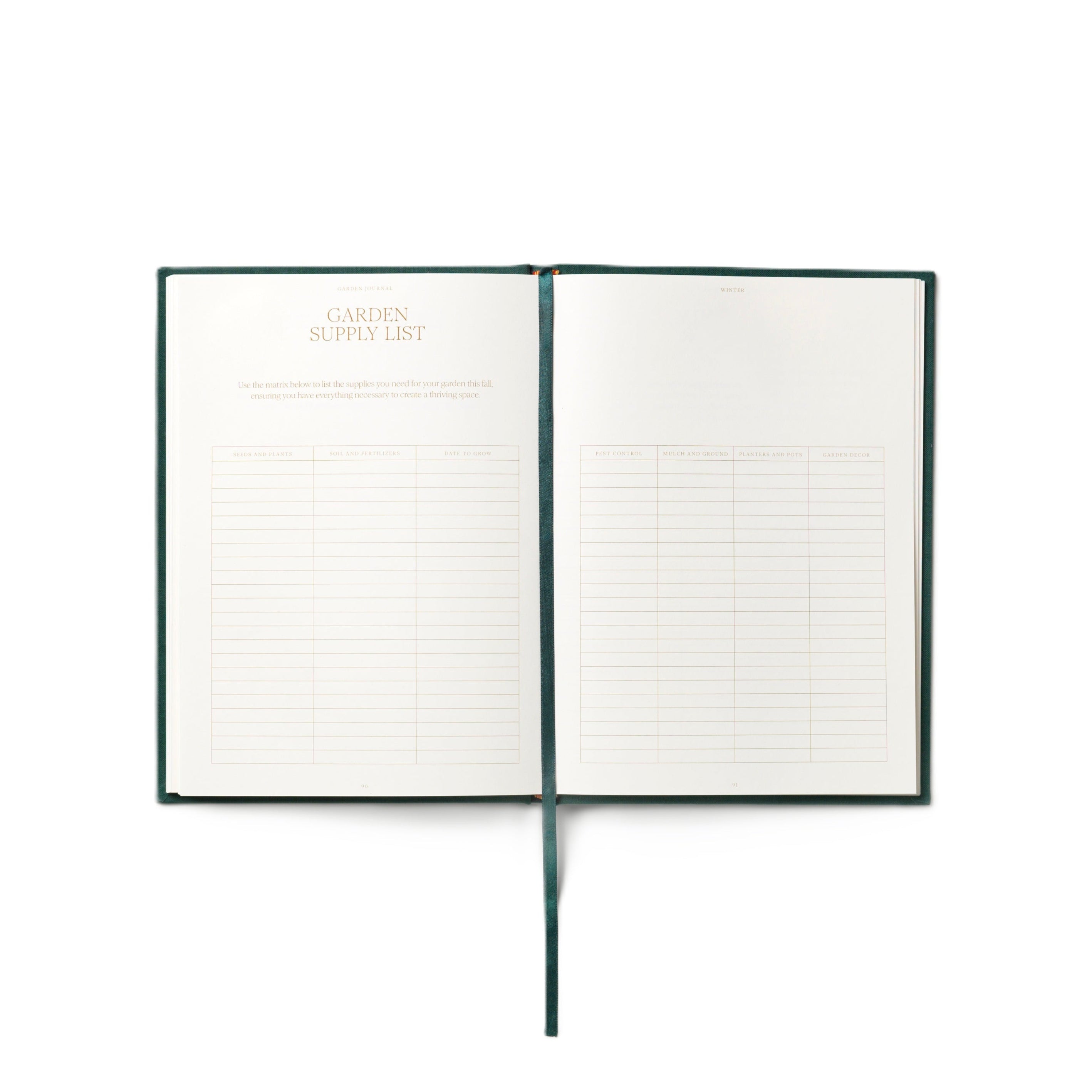 The Secret Garden Beige with Green Garden Journal