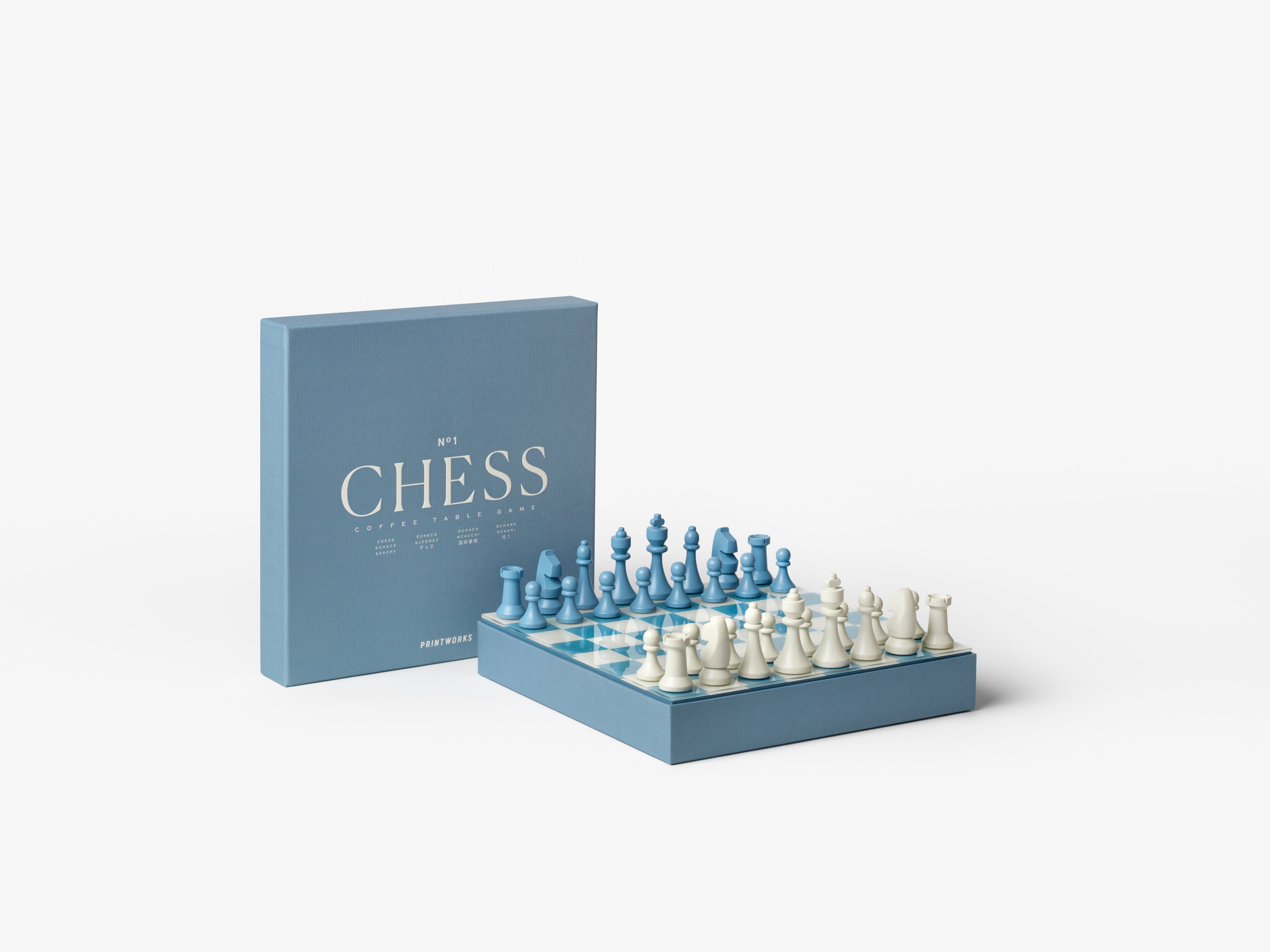 Súprava na hru šachy CHESS CLASSIC modrá